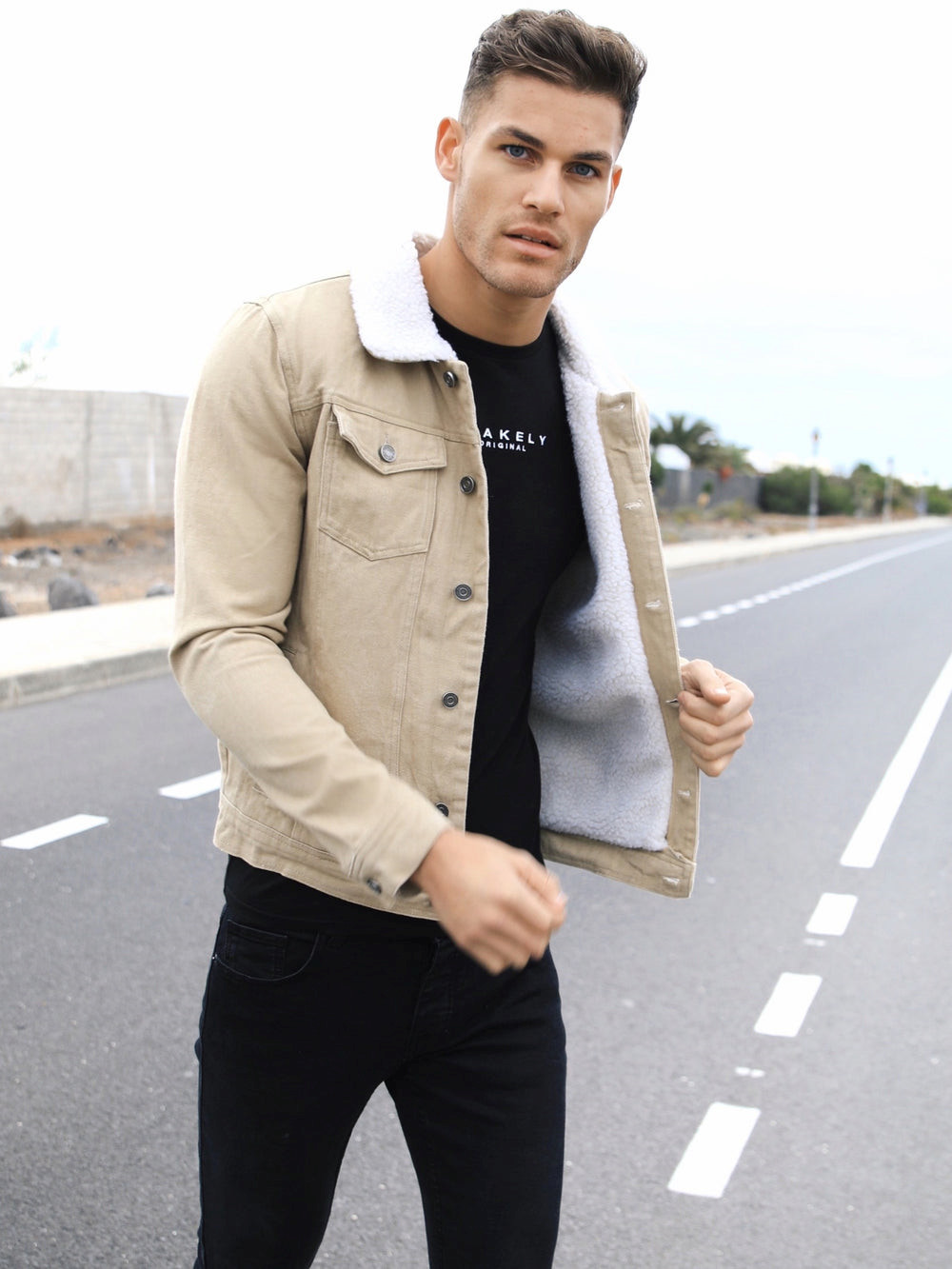 Blakely Bronx Denim Jacket Tan | ARTFBV523