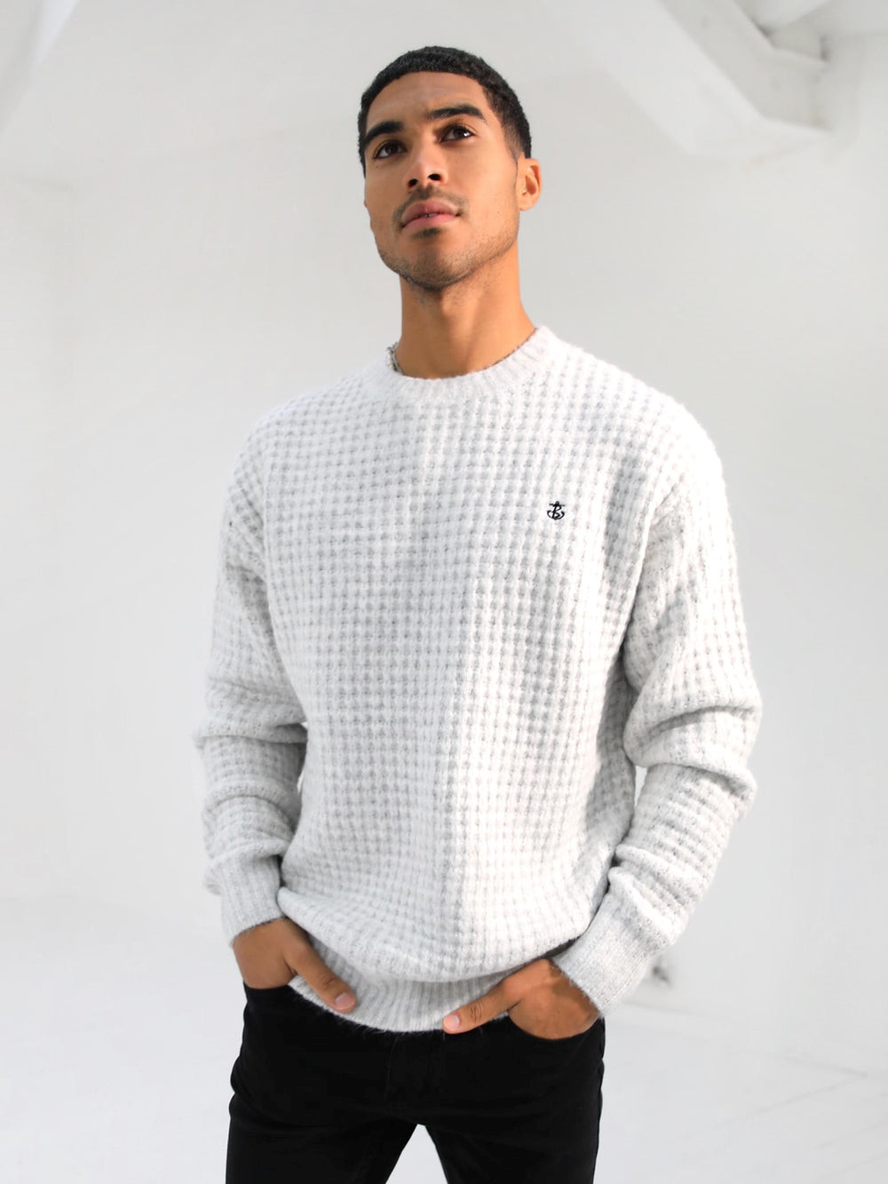 Blakely Burford Knit Jumper Blancas | VJWHEO503