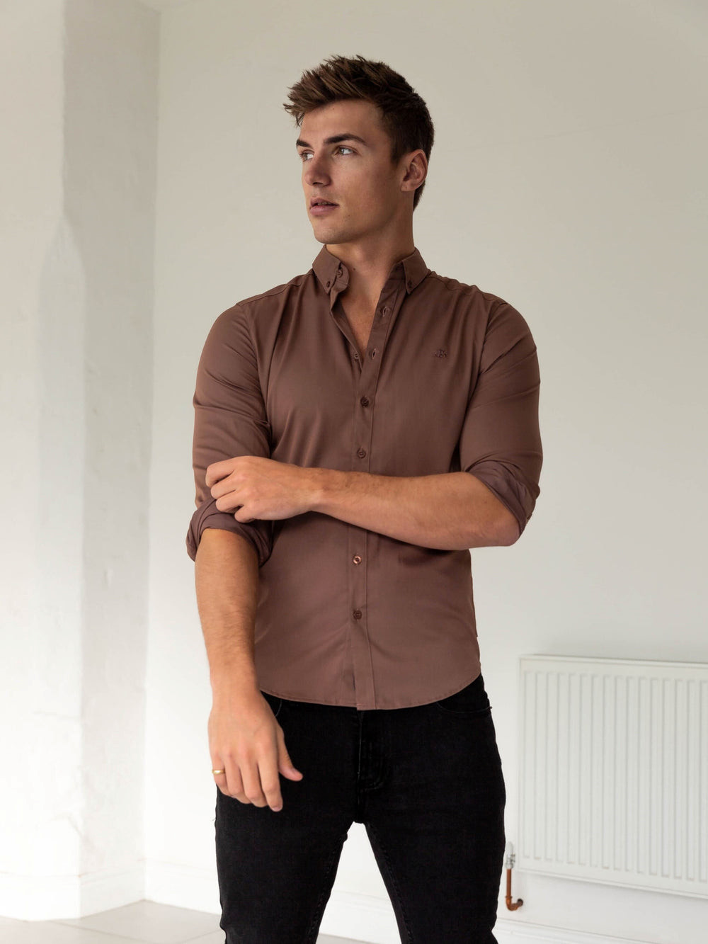 Blakely Burnham Fitted Stretch Shirt | YOKMEI241