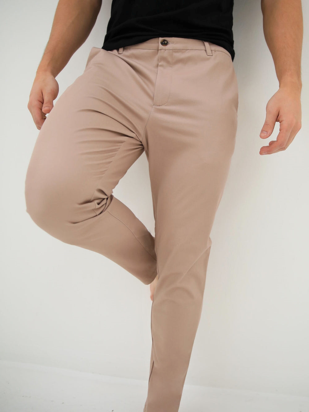 Blakely Cavill Slim Fit Tailored Chinos Rosas | DIBPSZ871