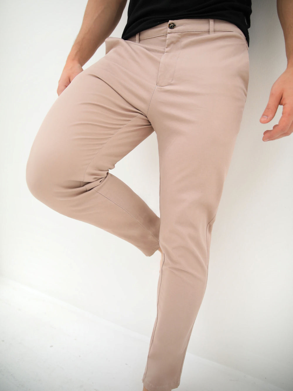Blakely Cavill Slim Fit Tailored Chinos Rosas | DIBPSZ871