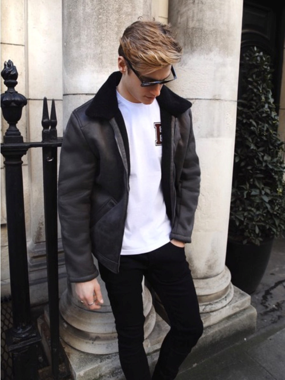Blakely Dumont Aviator Jacket Gris | PDSUTV925