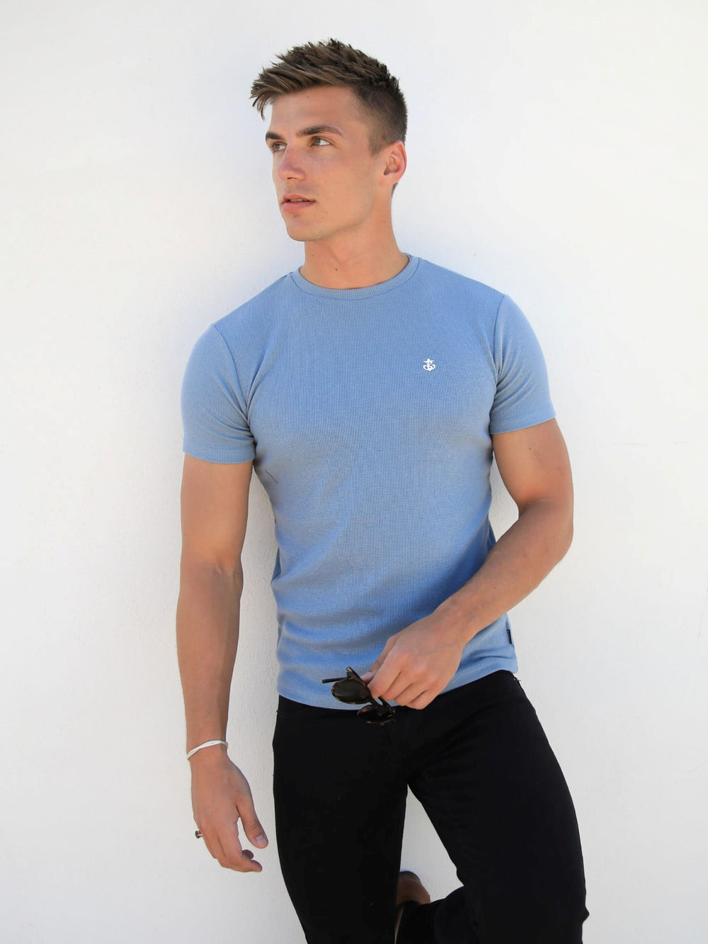 Blakely Eli T-Shirt Azules Claro | XDCYGF463