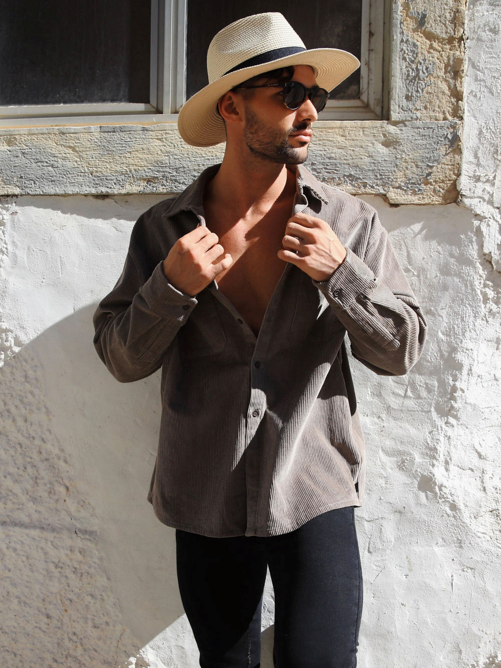 Blakely Halkirk Oversized Cord Shirt Marrones | UYJDPK419