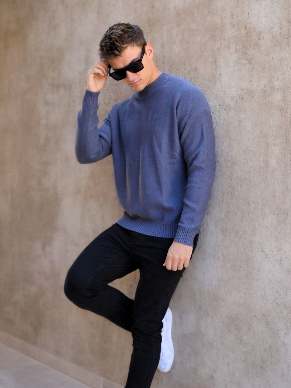 Blakely Huxley Knit Jumper Azules | SPMBGX310
