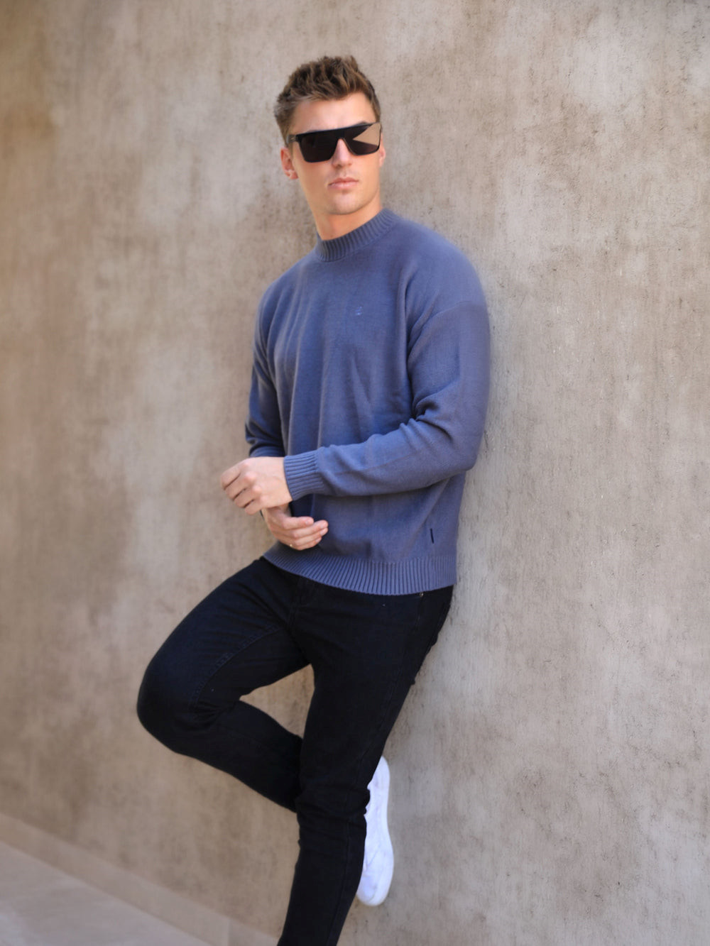 Blakely Huxley Knit Jumper Azules | SPMBGX310