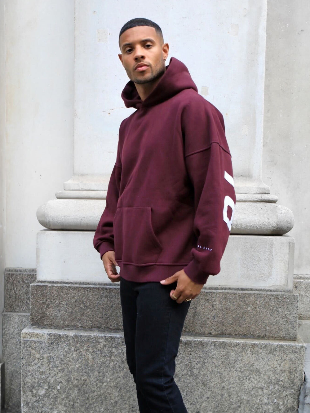 Blakely Idris Oversized Hoodie Burdeos | ODFXCW039