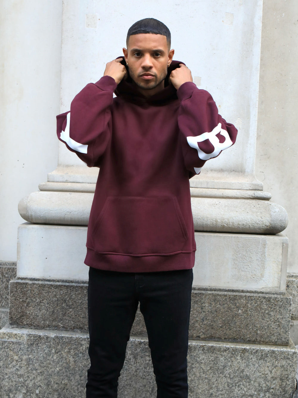 Blakely Idris Oversized Hoodie Burdeos | ODFXCW039