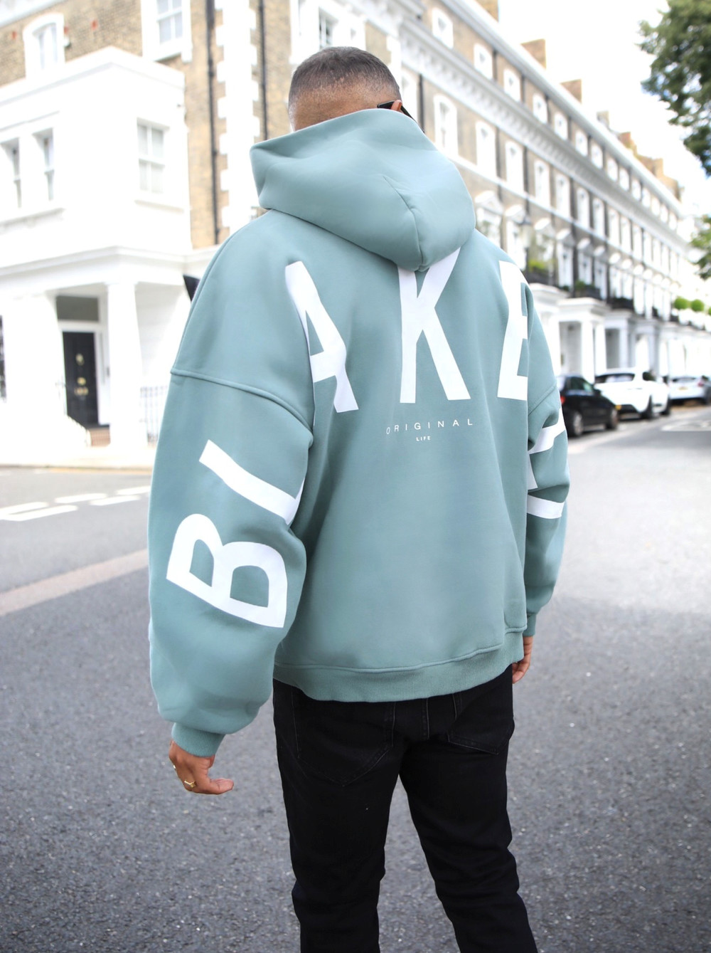 Blakely Idris Oversized Hoodie Verde | UMWKVE351