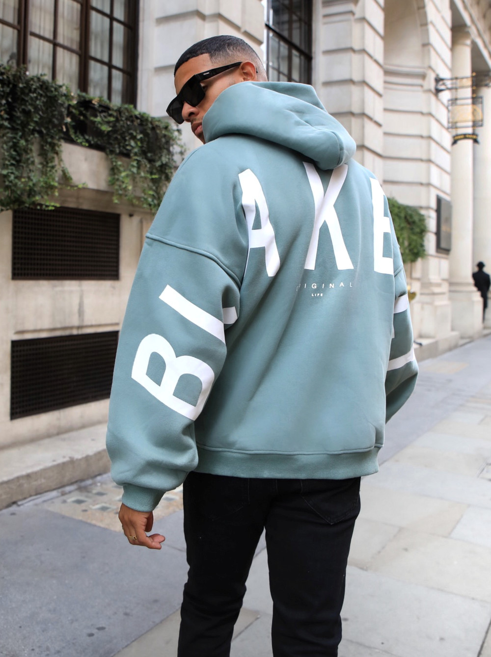 Blakely Idris Oversized Hoodie Verde | UMWKVE351