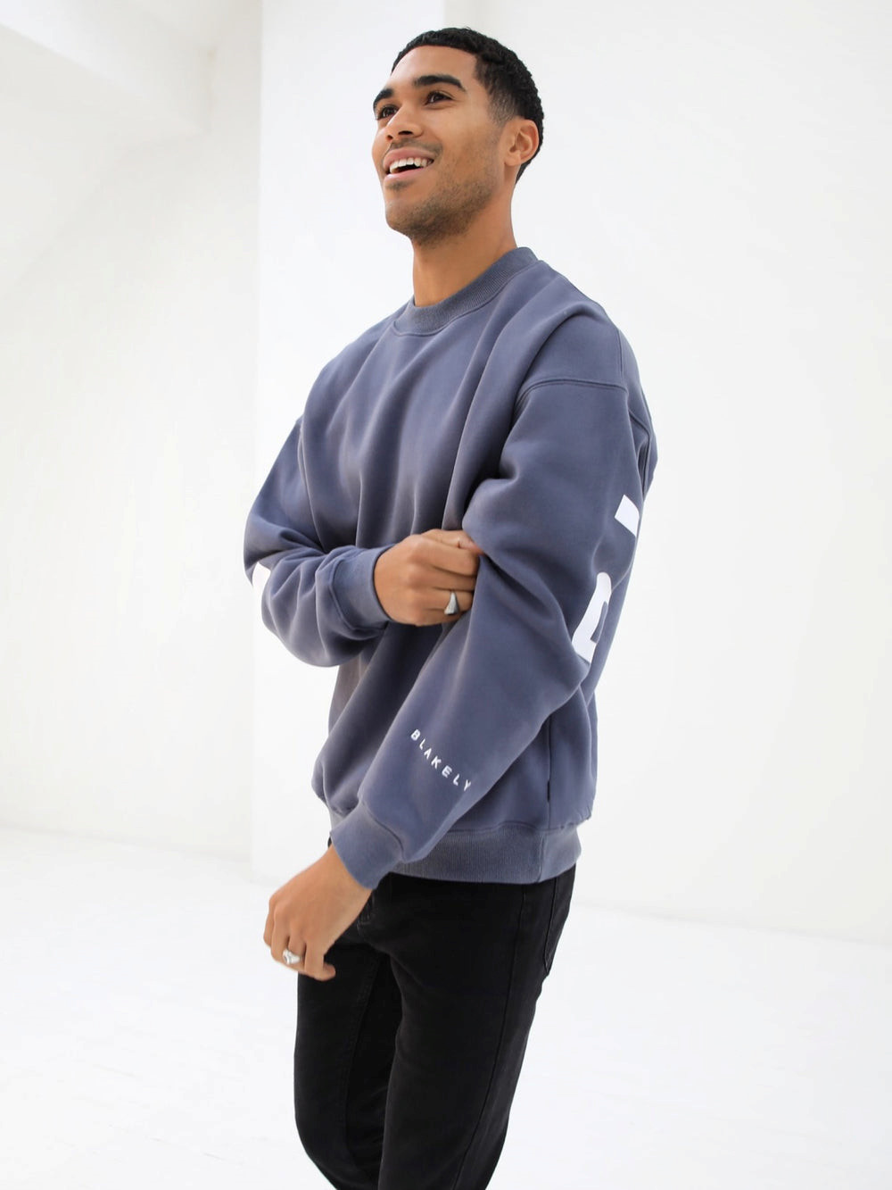 Blakely Idris Oversized Jumper Azules | NGCOVW327