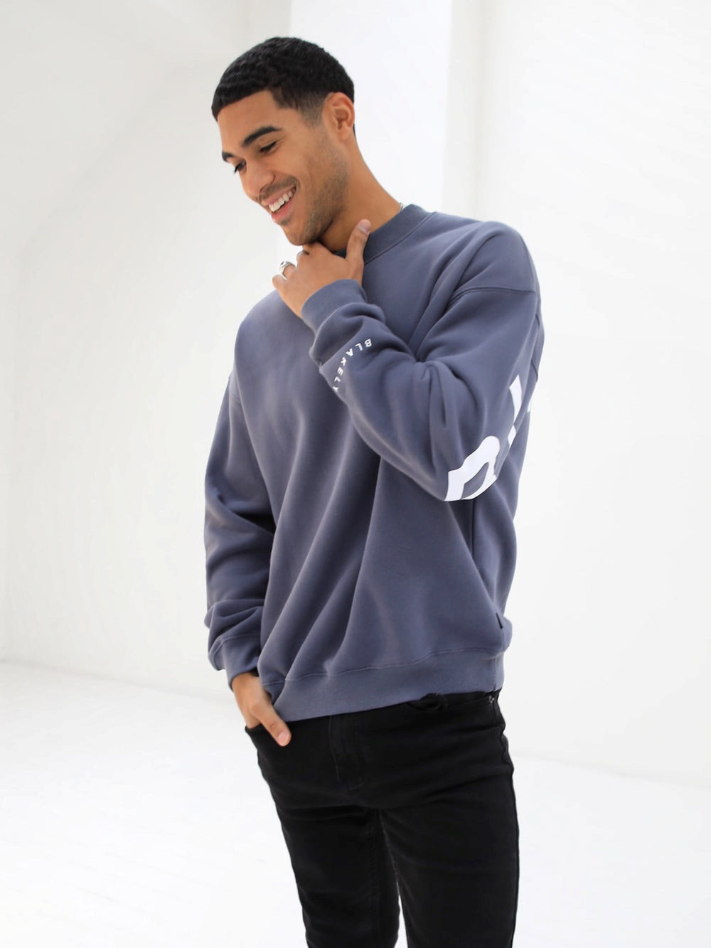 Blakely Idris Oversized Jumper Azules | NGCOVW327