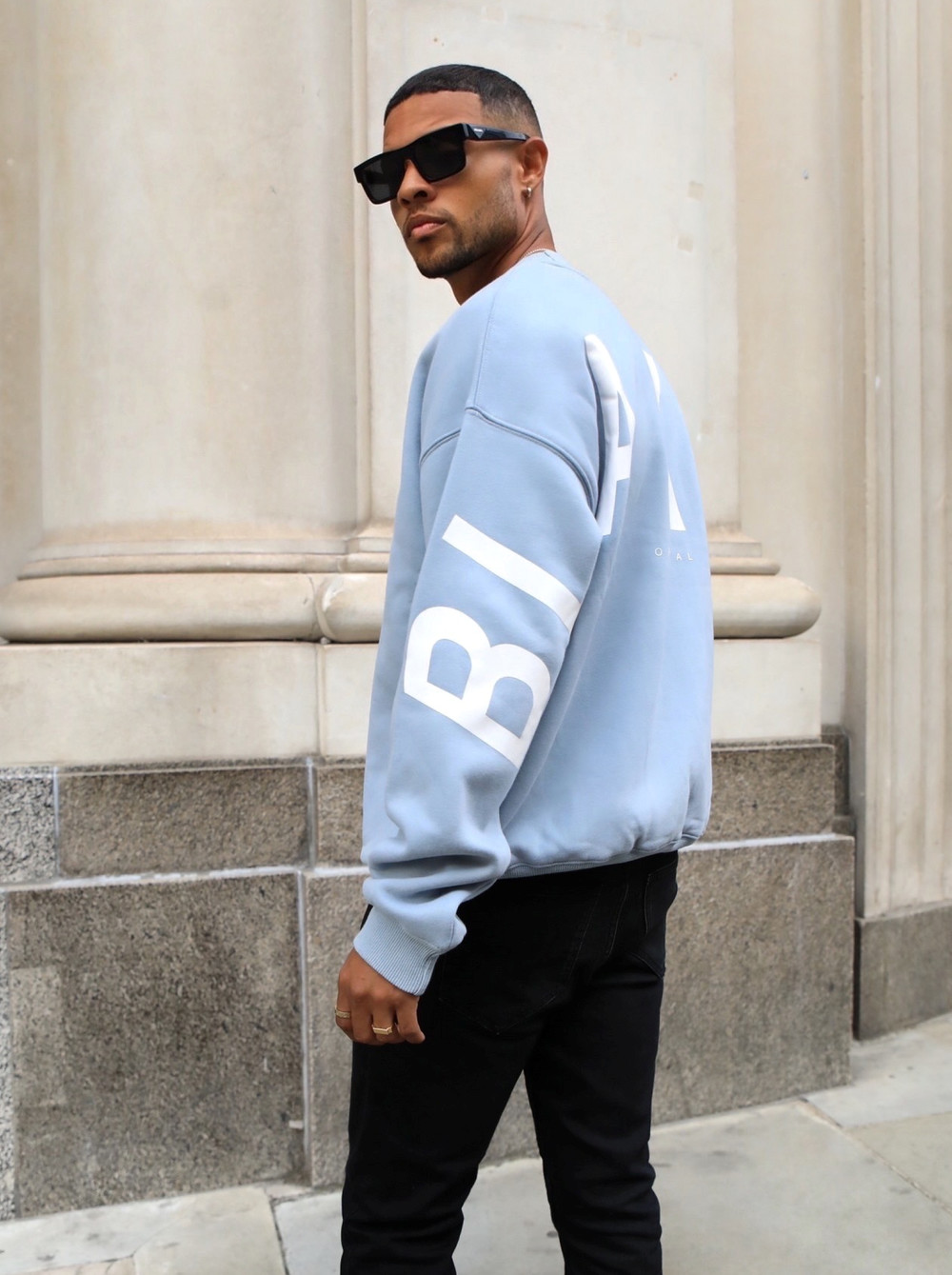 Blakely Idris Oversized Jumper Azules | OICDAK075