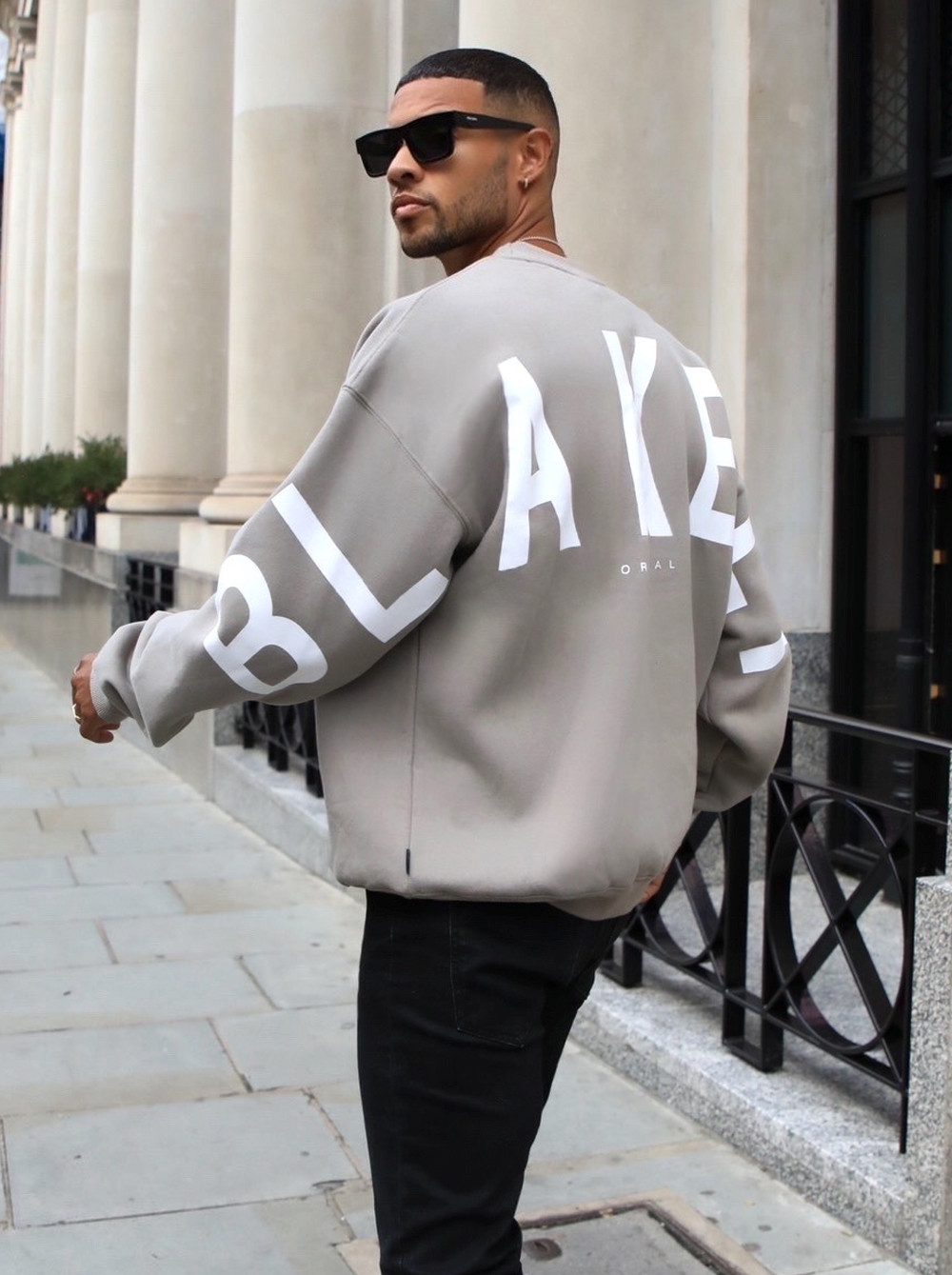 Blakely Idris Oversized Jumper Gris | DJPGSF347