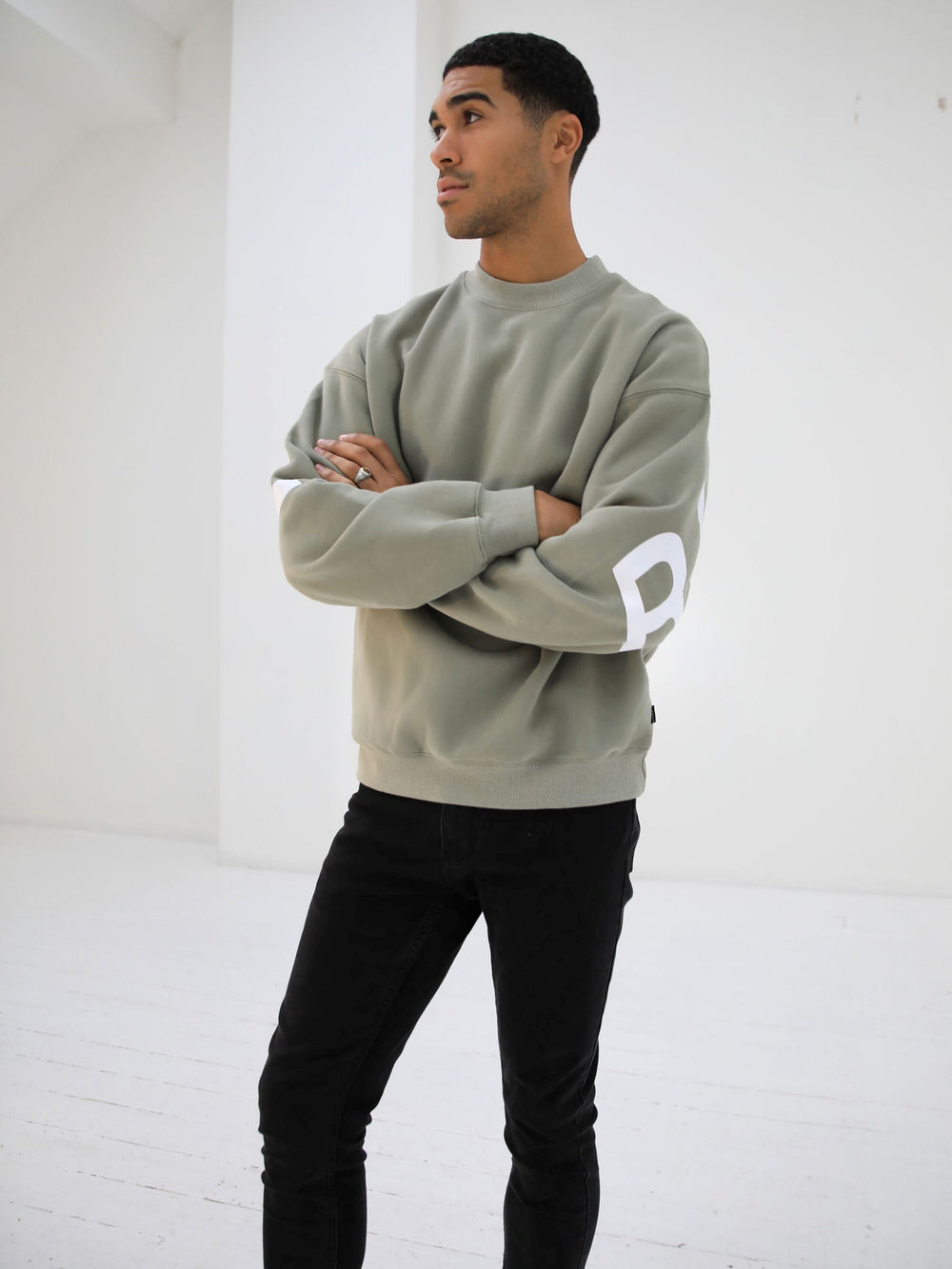 Blakely Idris Oversized Jumper Verde Oliva | ZNSBVM251