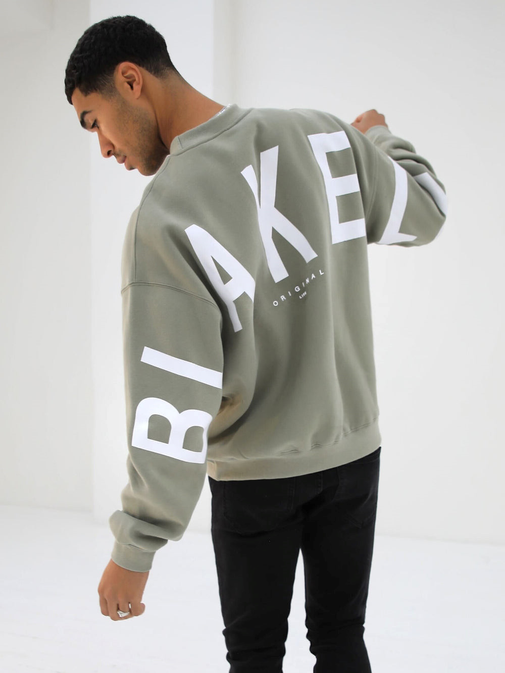 Blakely Idris Oversized Jumper Verde Oliva | ZNSBVM251