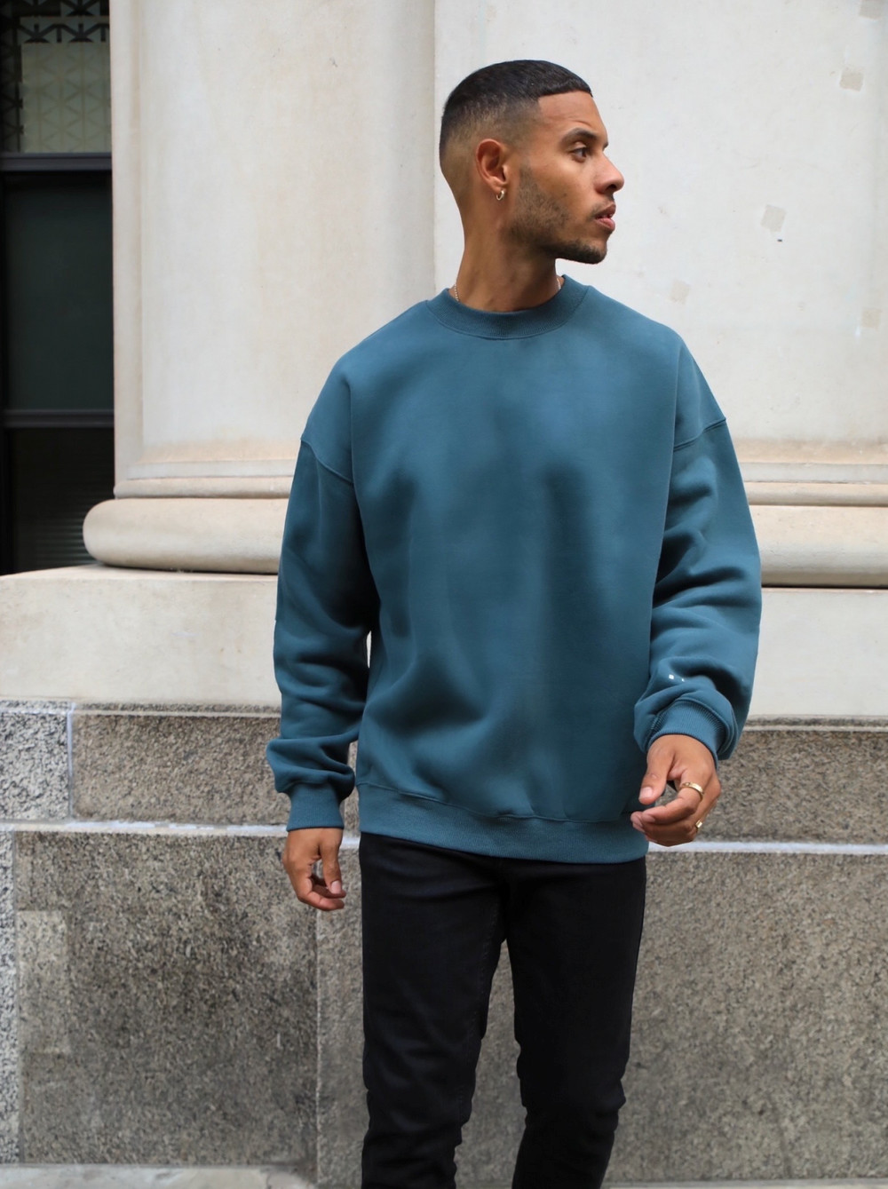 Blakely Idris Oversized Jumper Verde | PRMJDI407