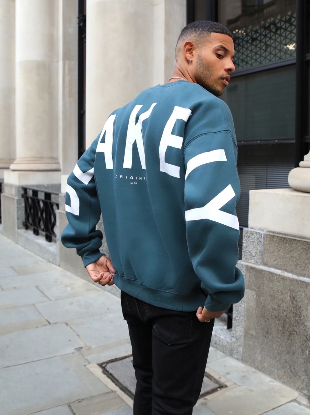 Blakely Idris Oversized Jumper Verde | PRMJDI407