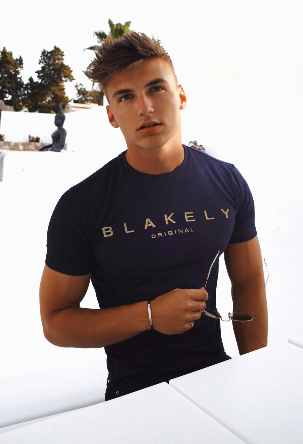 Blakely Imola T-Shirt Azul Marino | ETXSKN051
