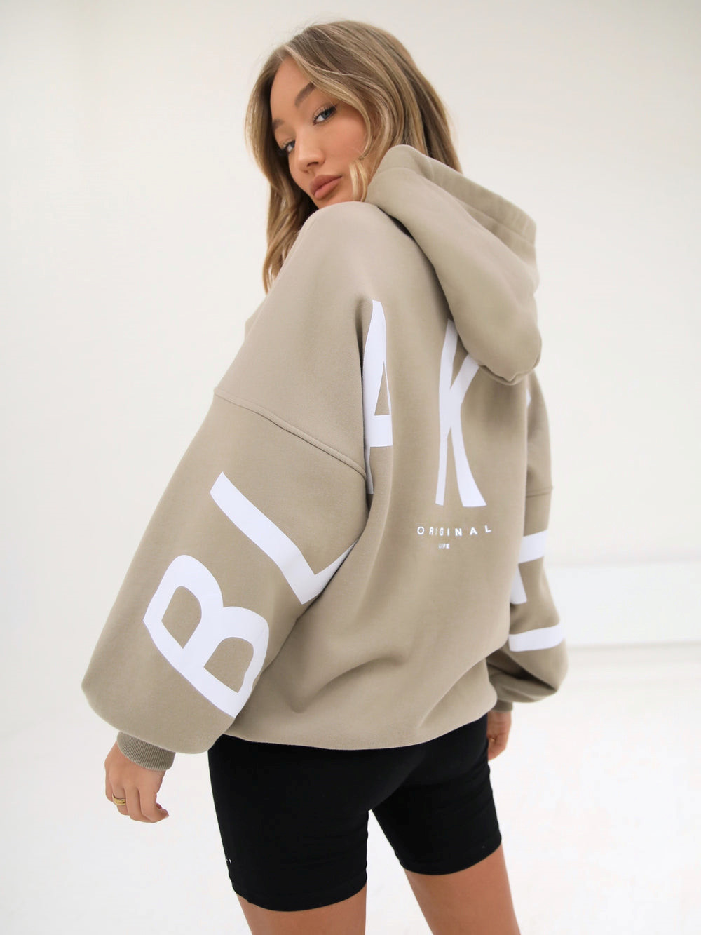 Blakely Isabel Oversized Hoodie Beige | MPHNDZ820