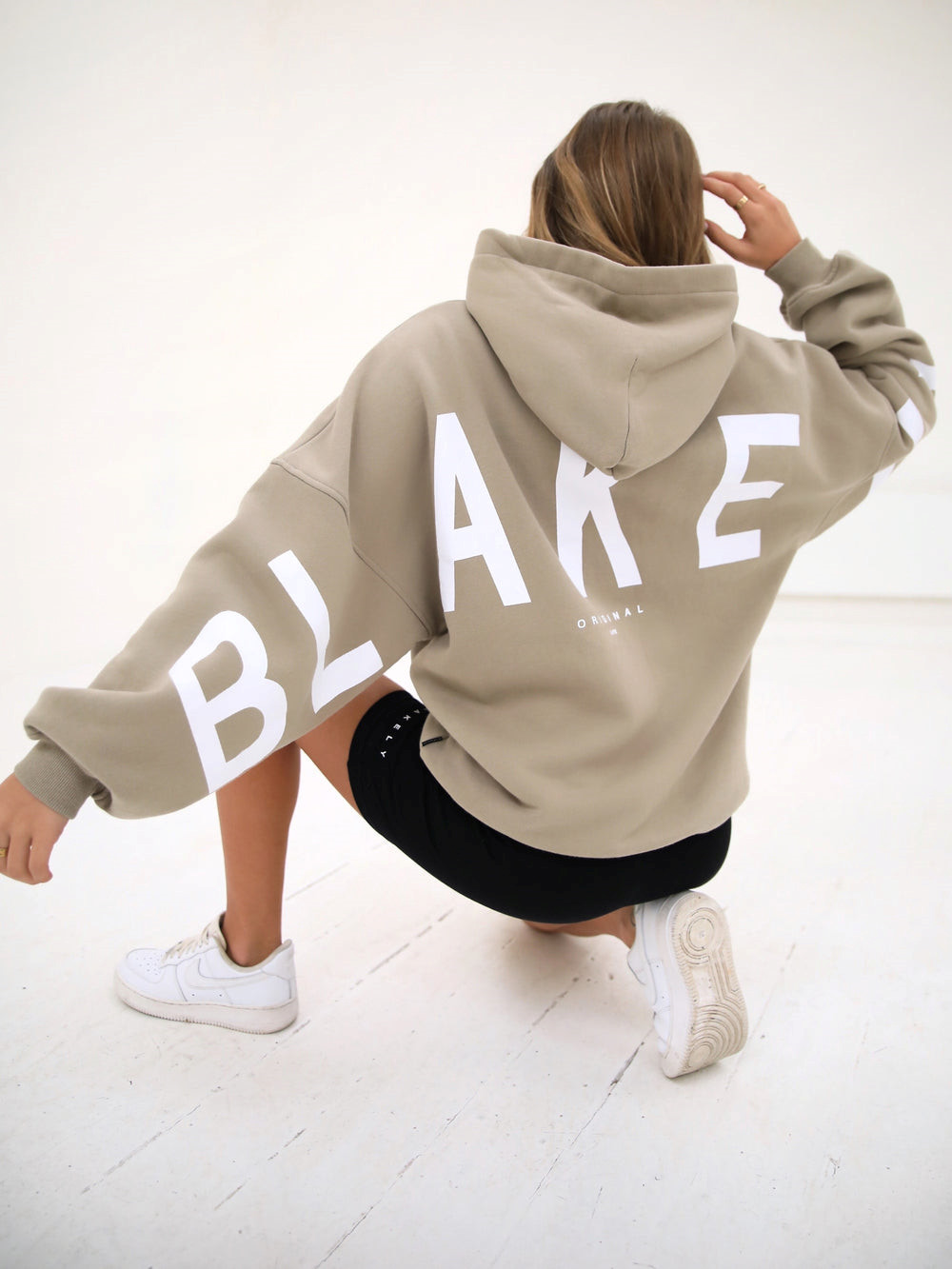 Blakely Isabel Oversized Hoodie Beige | UTHLPZ794