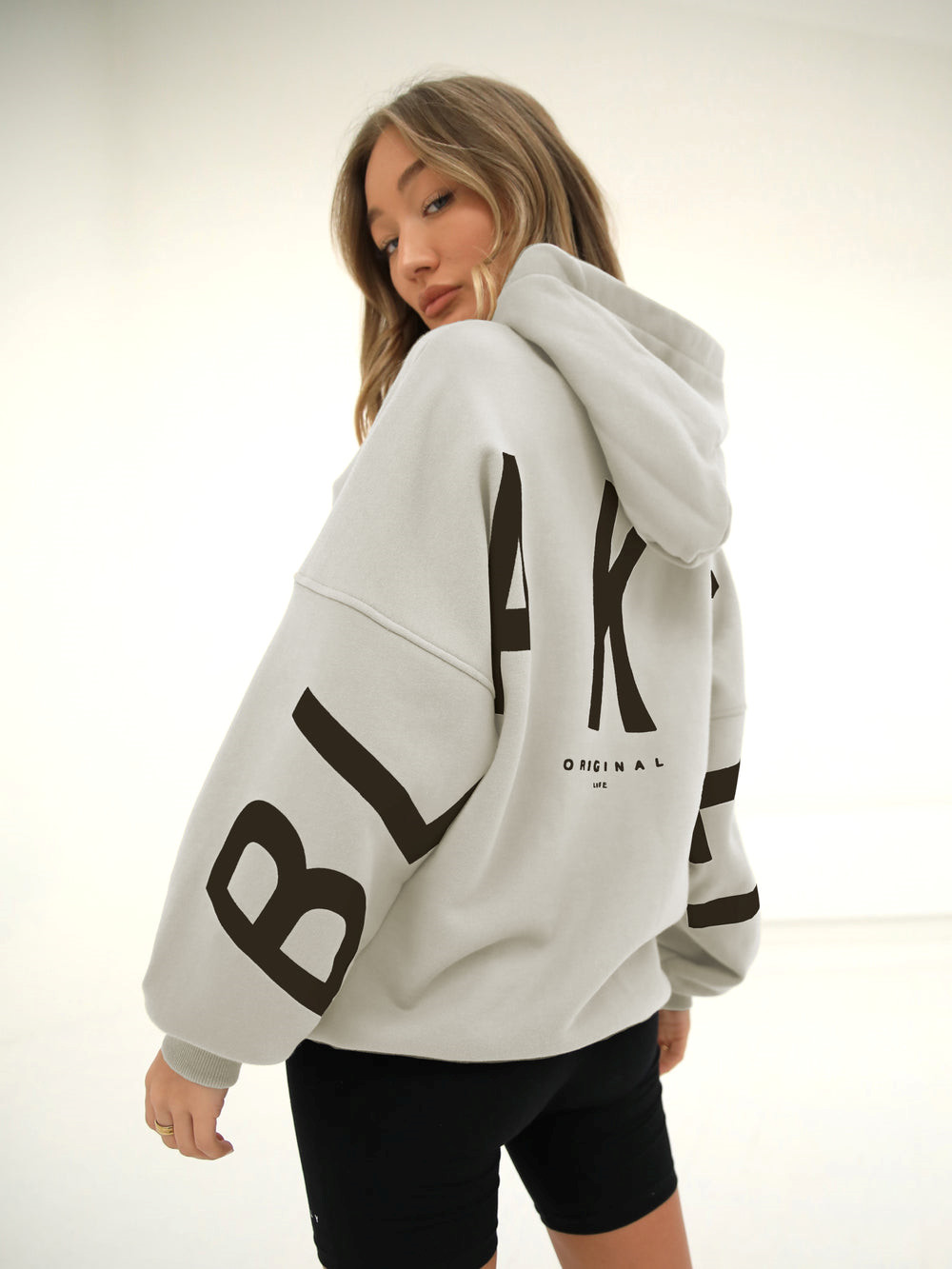 Blakely Isabel Oversized Hoodie Bone | TFNRHS687