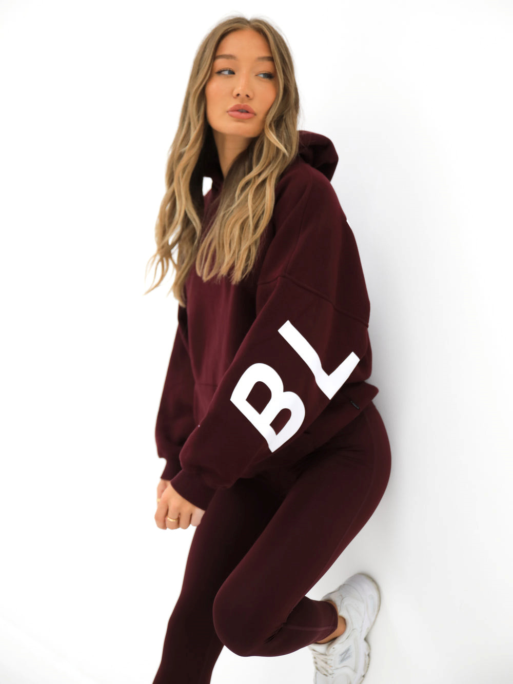 Blakely Isabel Oversized Hoodie Burdeos | NVAUZW072
