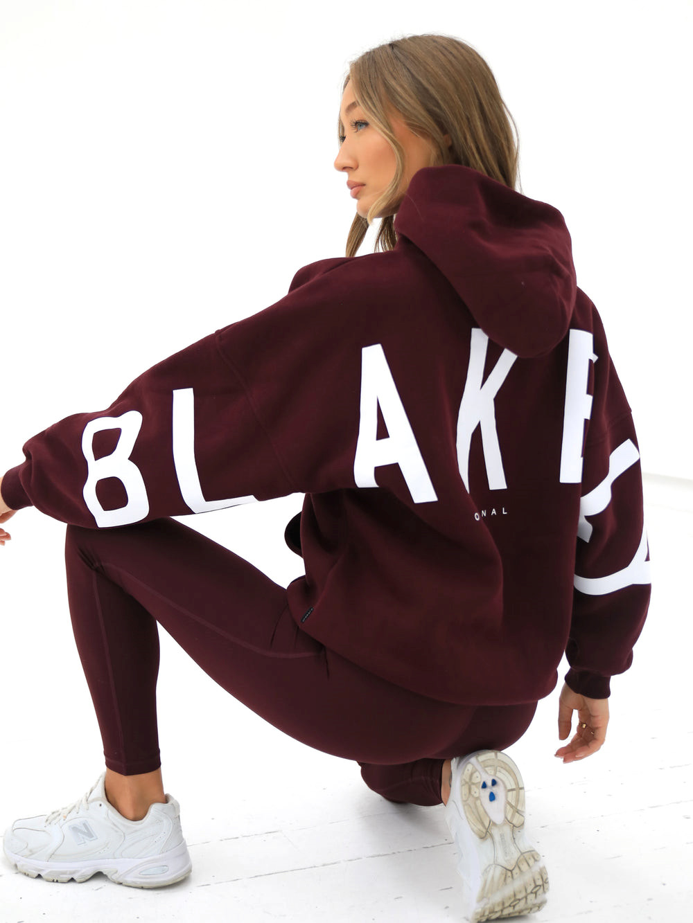 Blakely Isabel Oversized Hoodie Burdeos | FUBHPQ450
