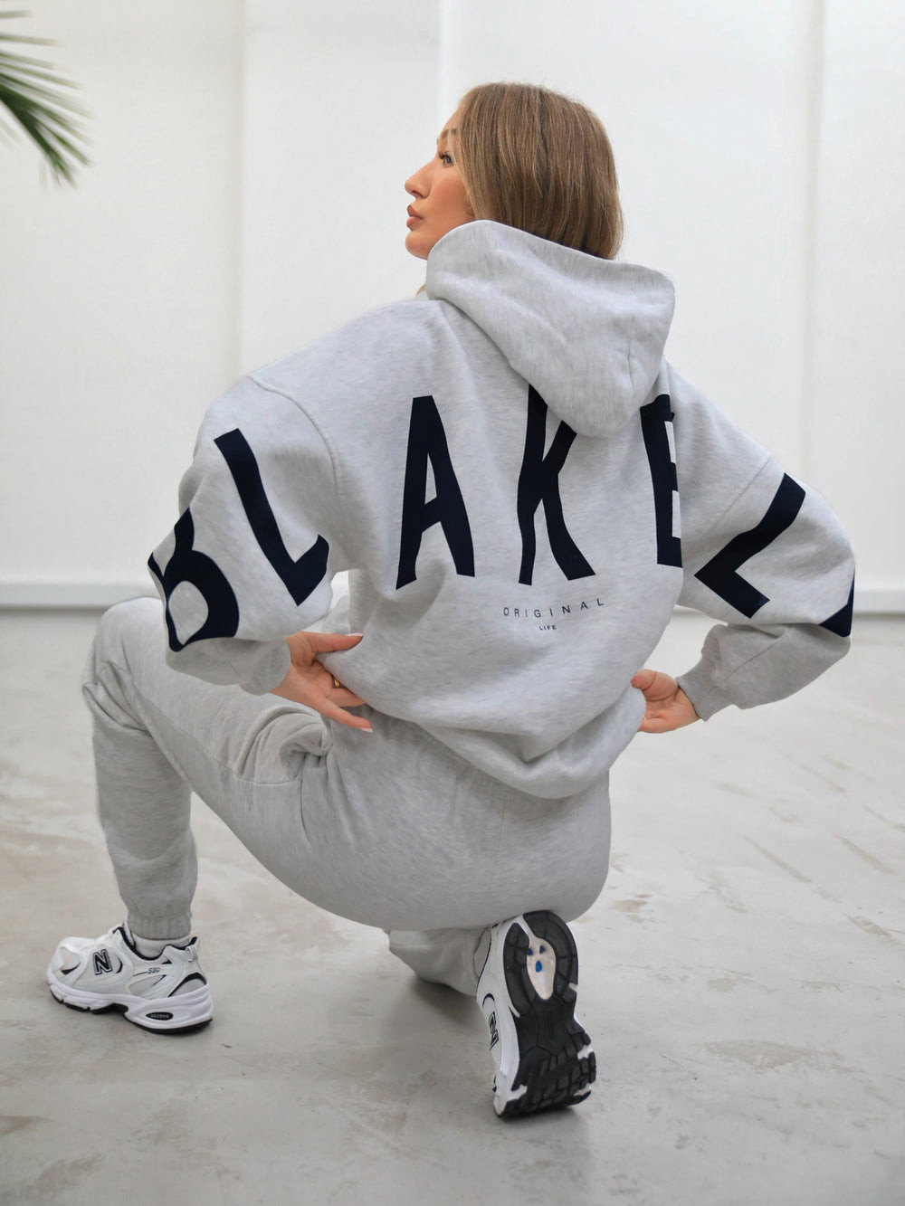 Blakely Isabel Oversized Hoodie Gris | MCUTNW296