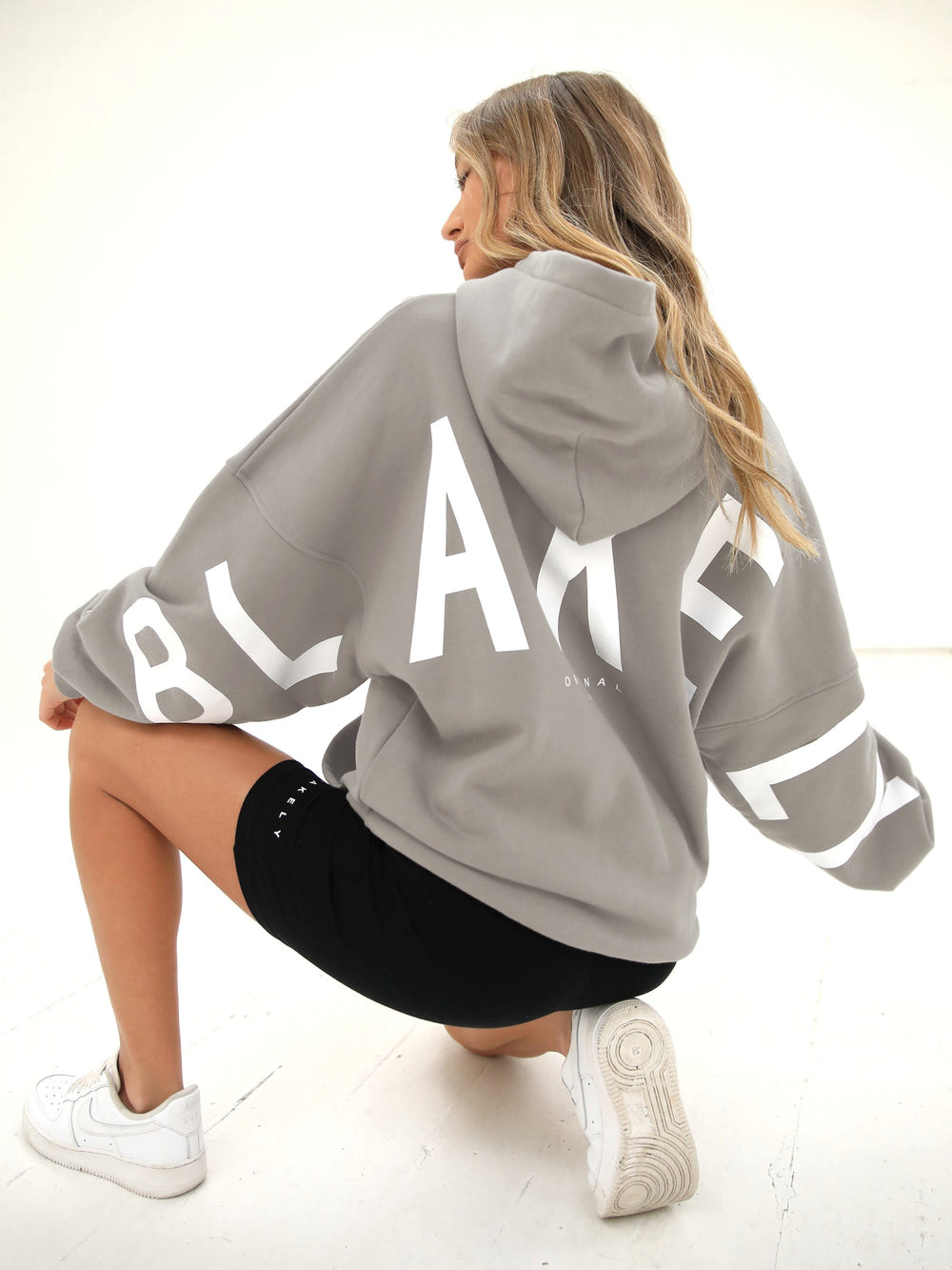 Blakely Isabel Oversized Hoodie Gris | PXGRUA302