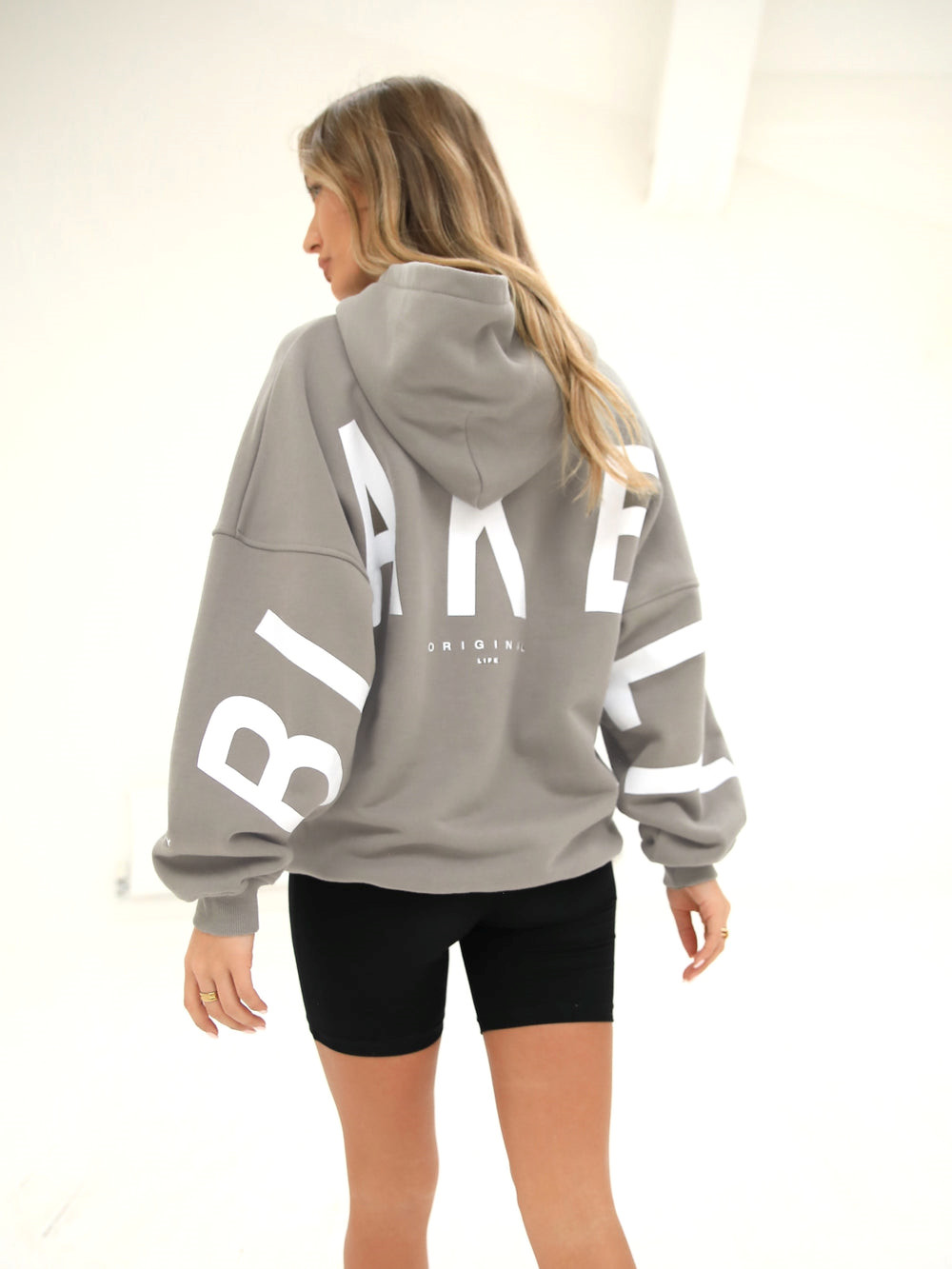 Blakely Isabel Oversized Hoodie Gris | PXGRUA302