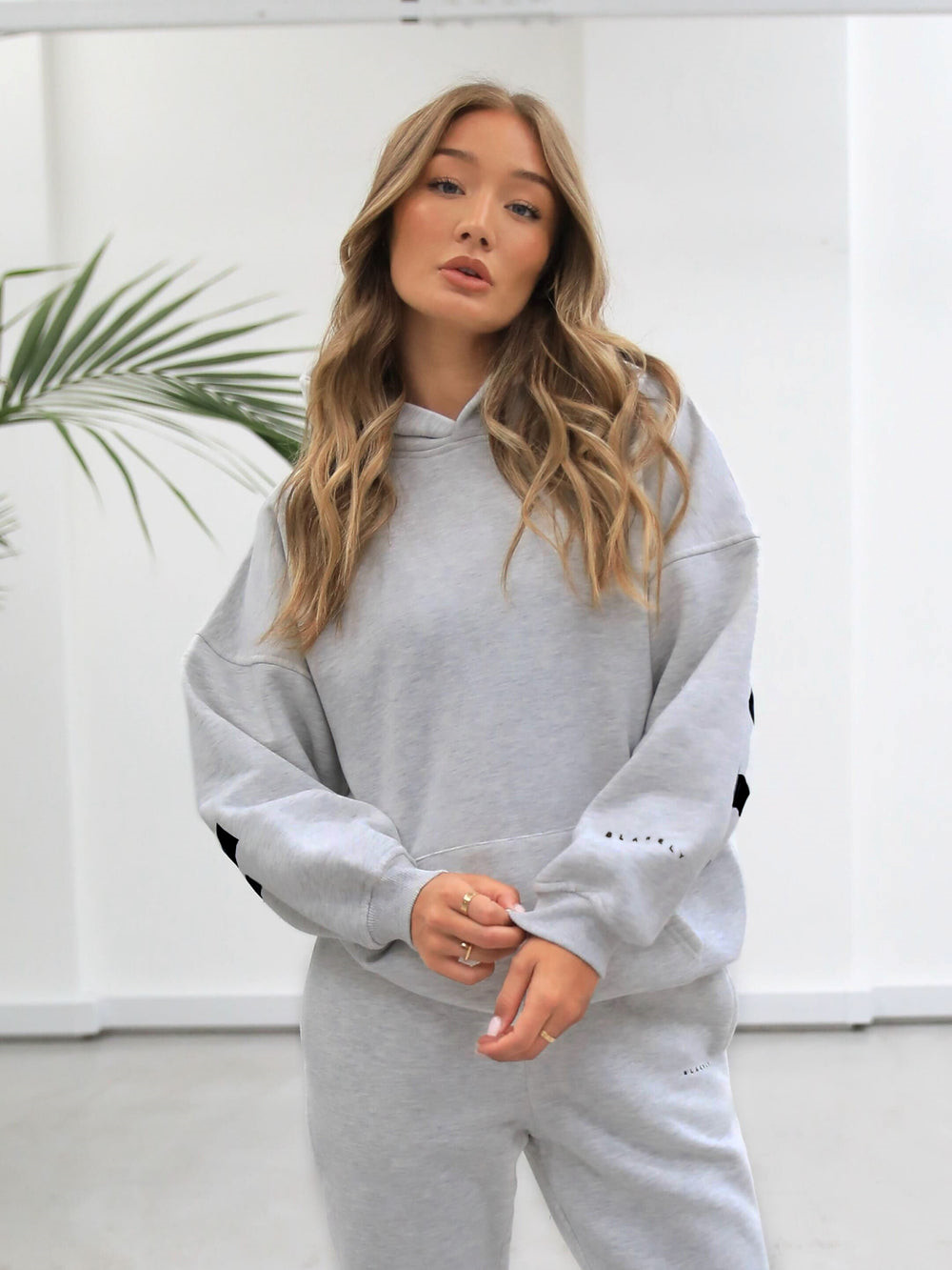 Blakely Isabel Oversized Hoodie Gris | TLWXSV146