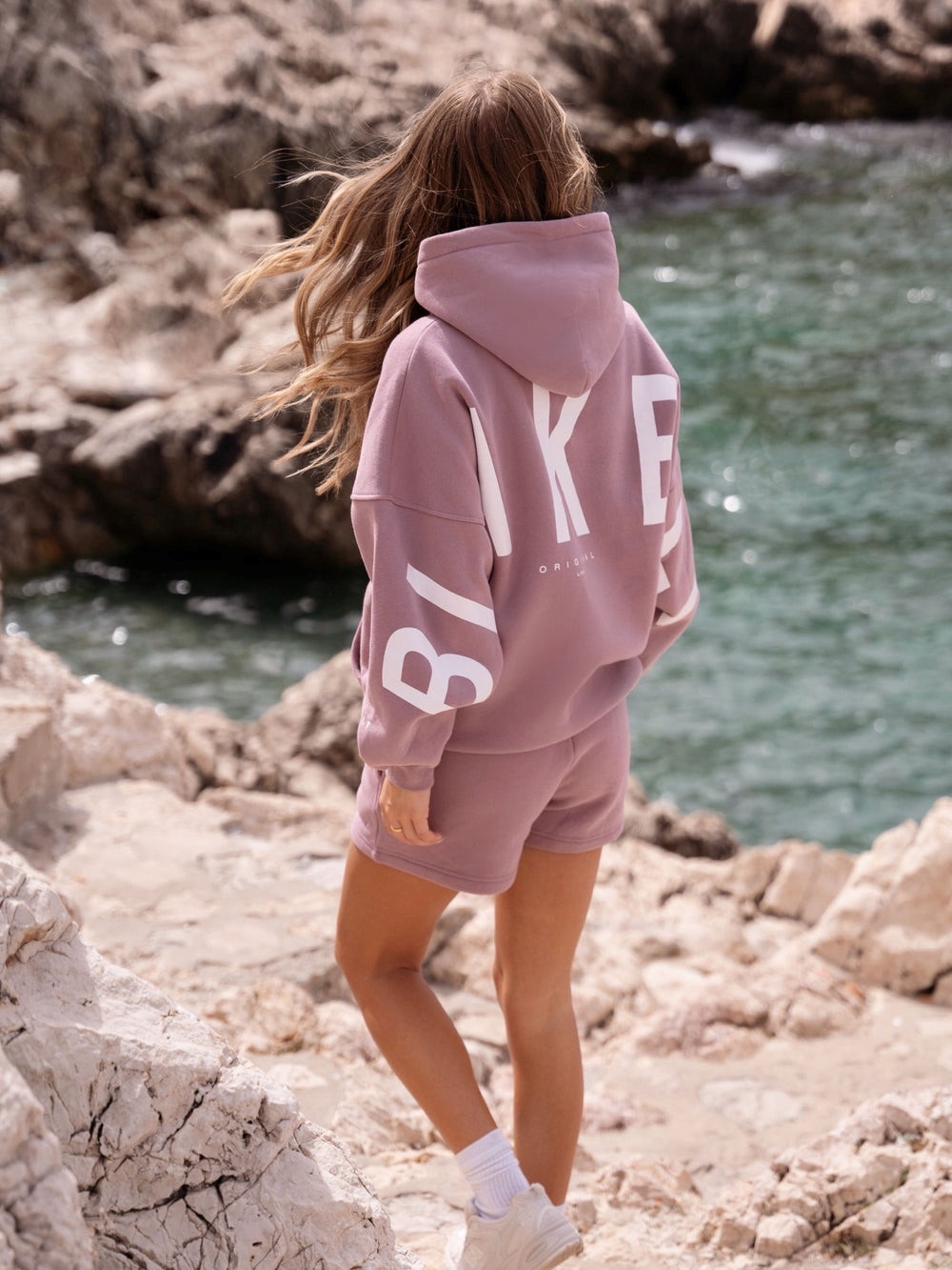 Blakely Isabel Oversized Hoodie Rosas | JSUAGL491