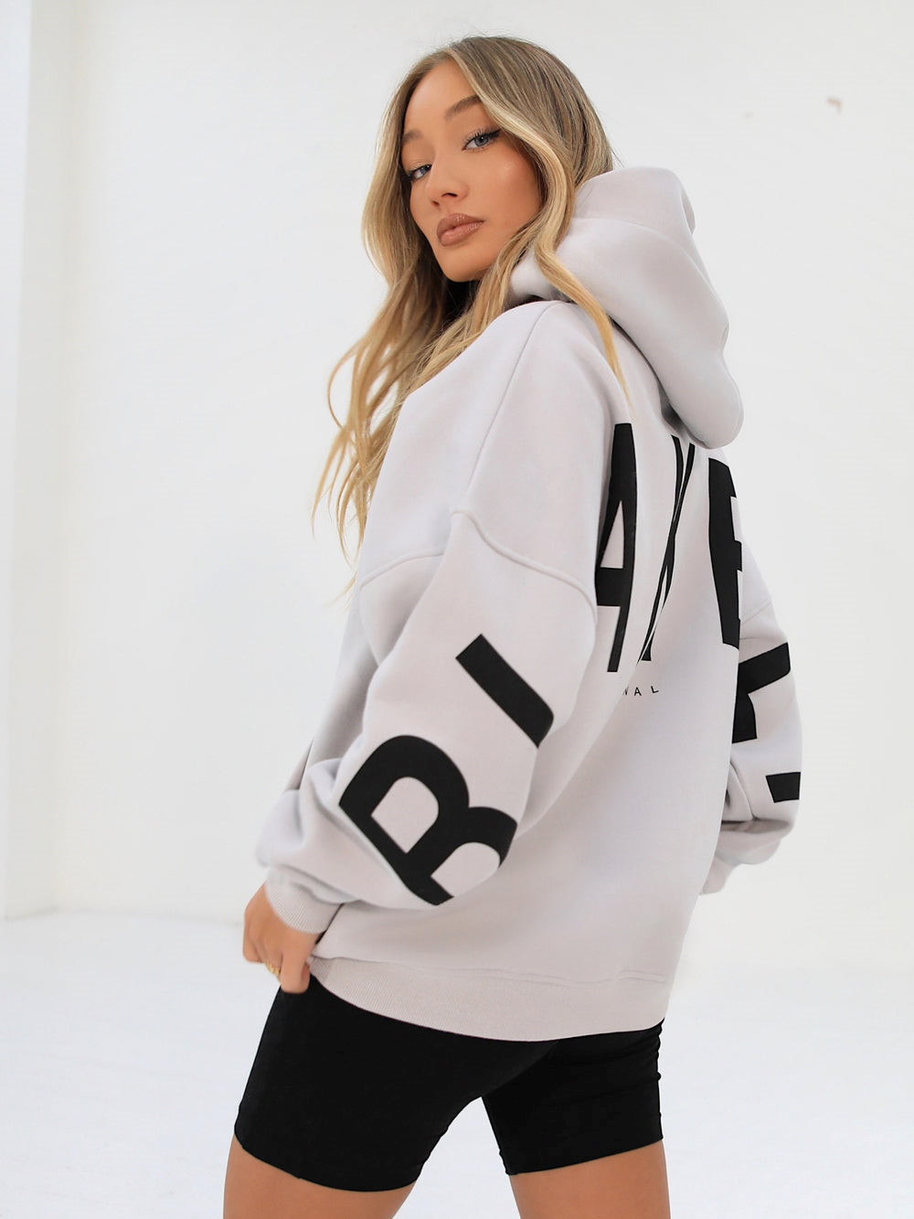 Blakely Isabel Oversized Hoodie Stone | LDUQMV357