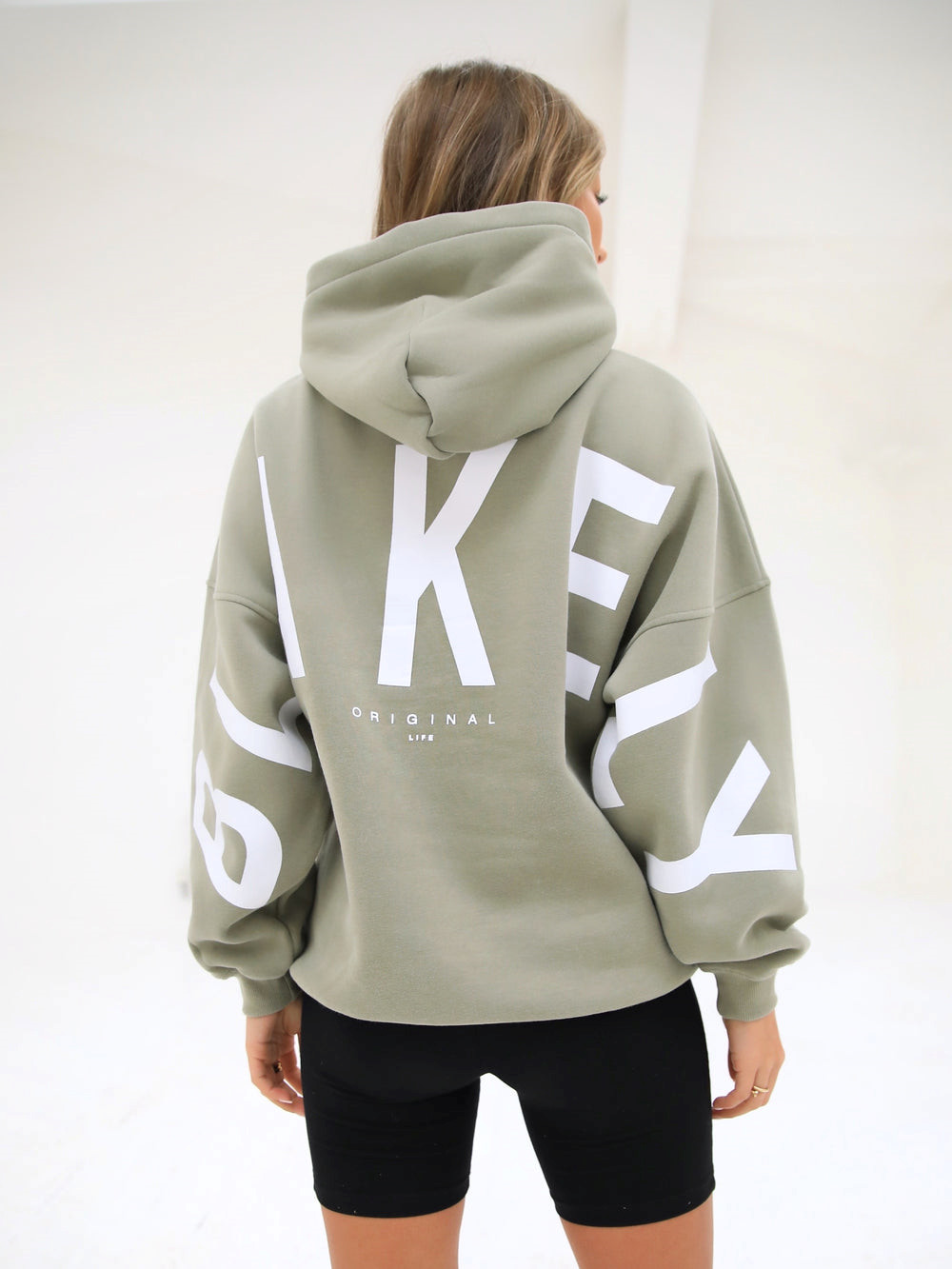 Blakely Isabel Oversized Hoodie Verde Oliva | RODBJH126