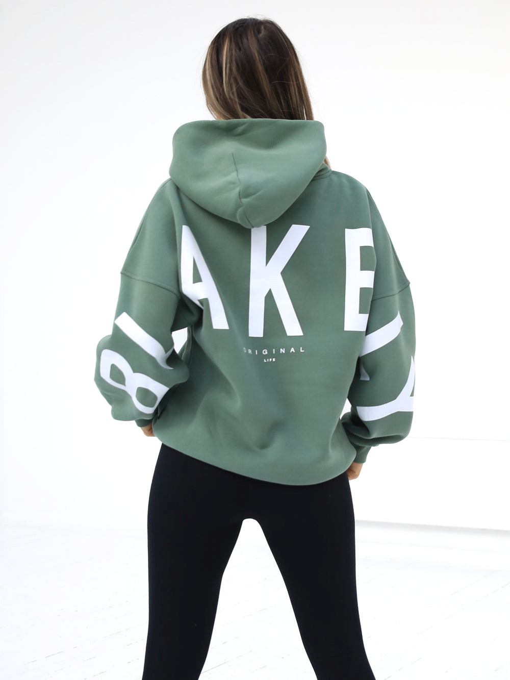 Blakely Isabel Oversized Hoodie Verde | OMDLSR143
