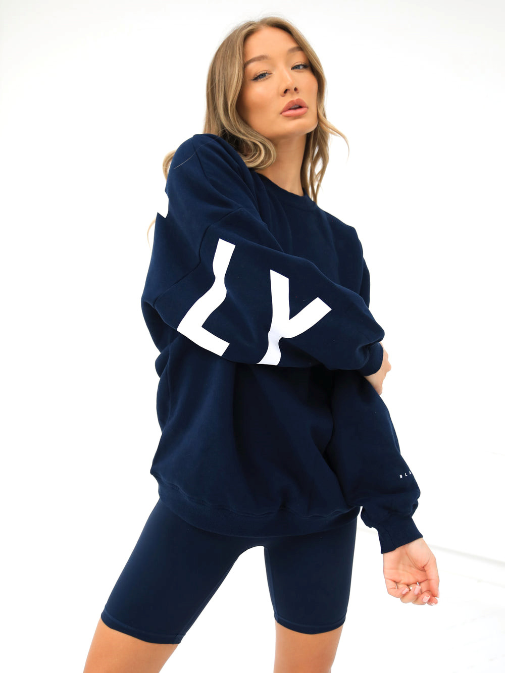 Blakely Isabel Oversized Jumper Azul Marino Azules | DJBXQY687