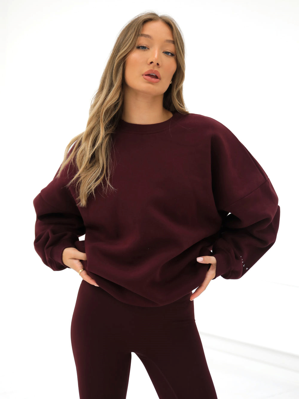 Blakely Isabel Oversized Jumper Burdeos | DRLSXI382