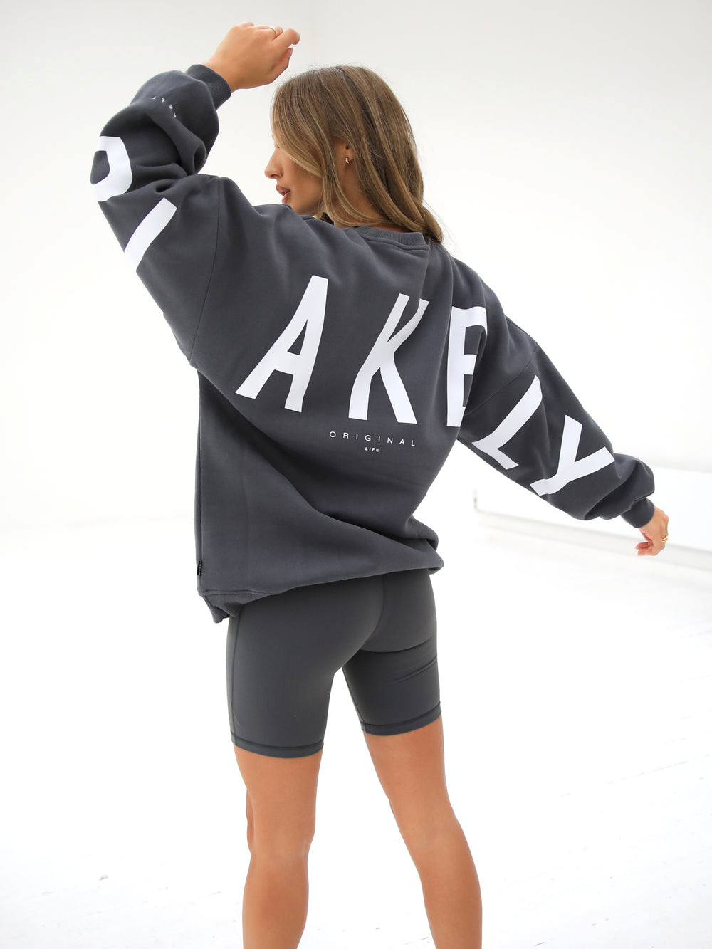 Blakely Isabel Oversized Jumper Charcoal | EQPGBZ963