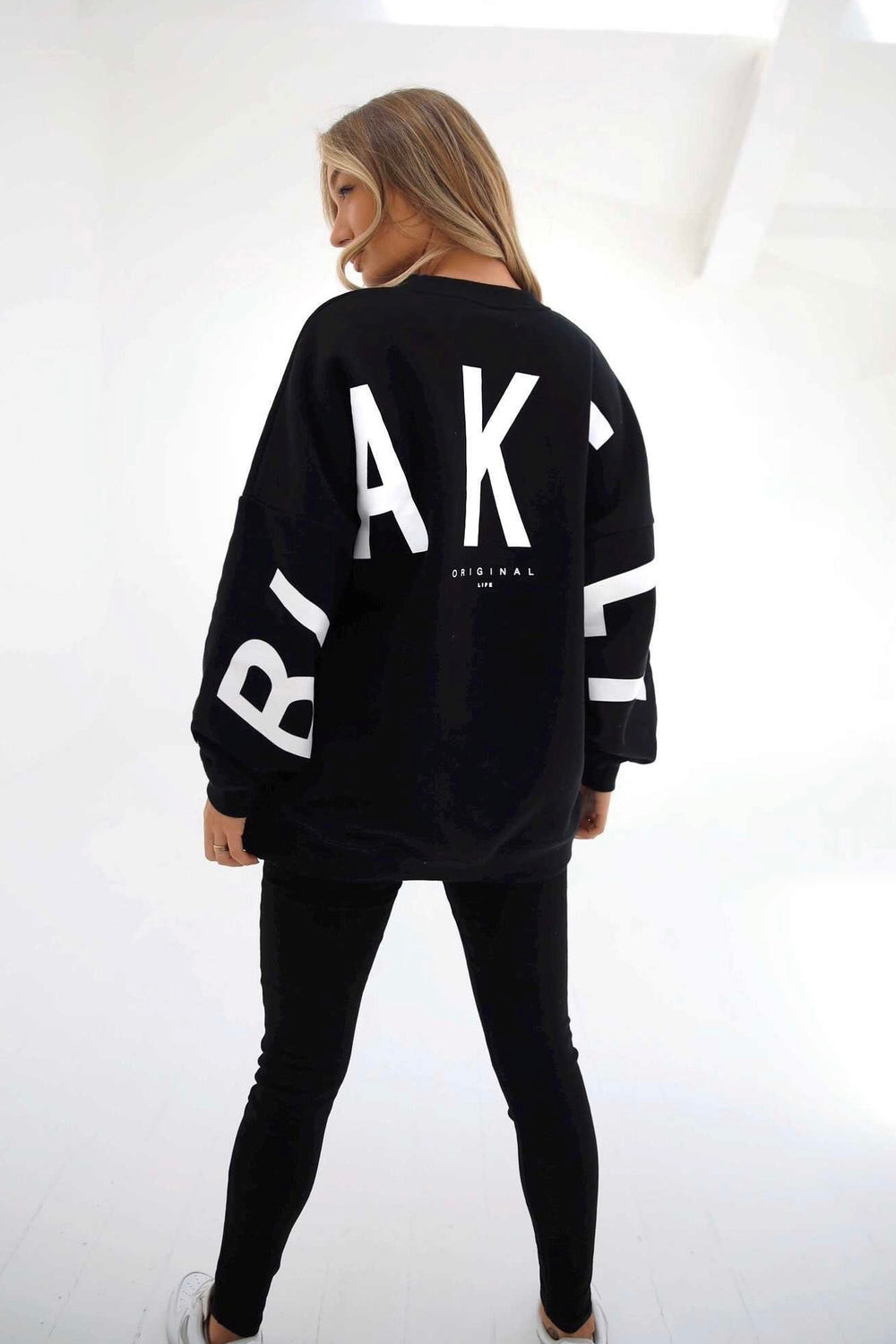 Blakely Isabel Oversized Jumper Negras | MBNOLZ614