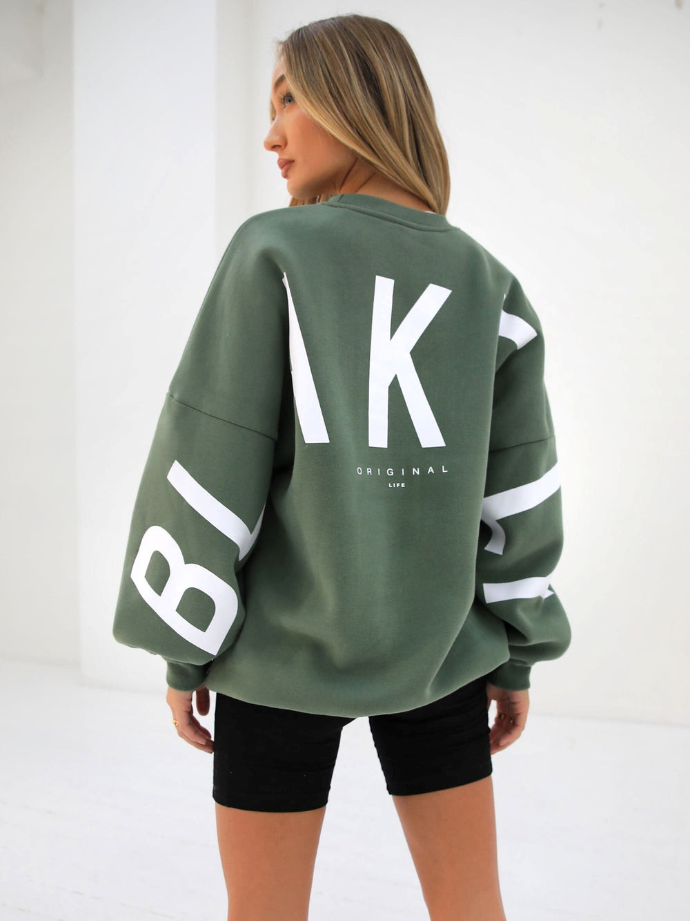 Blakely Isabel Oversized Jumper Verde | UWXOFG038