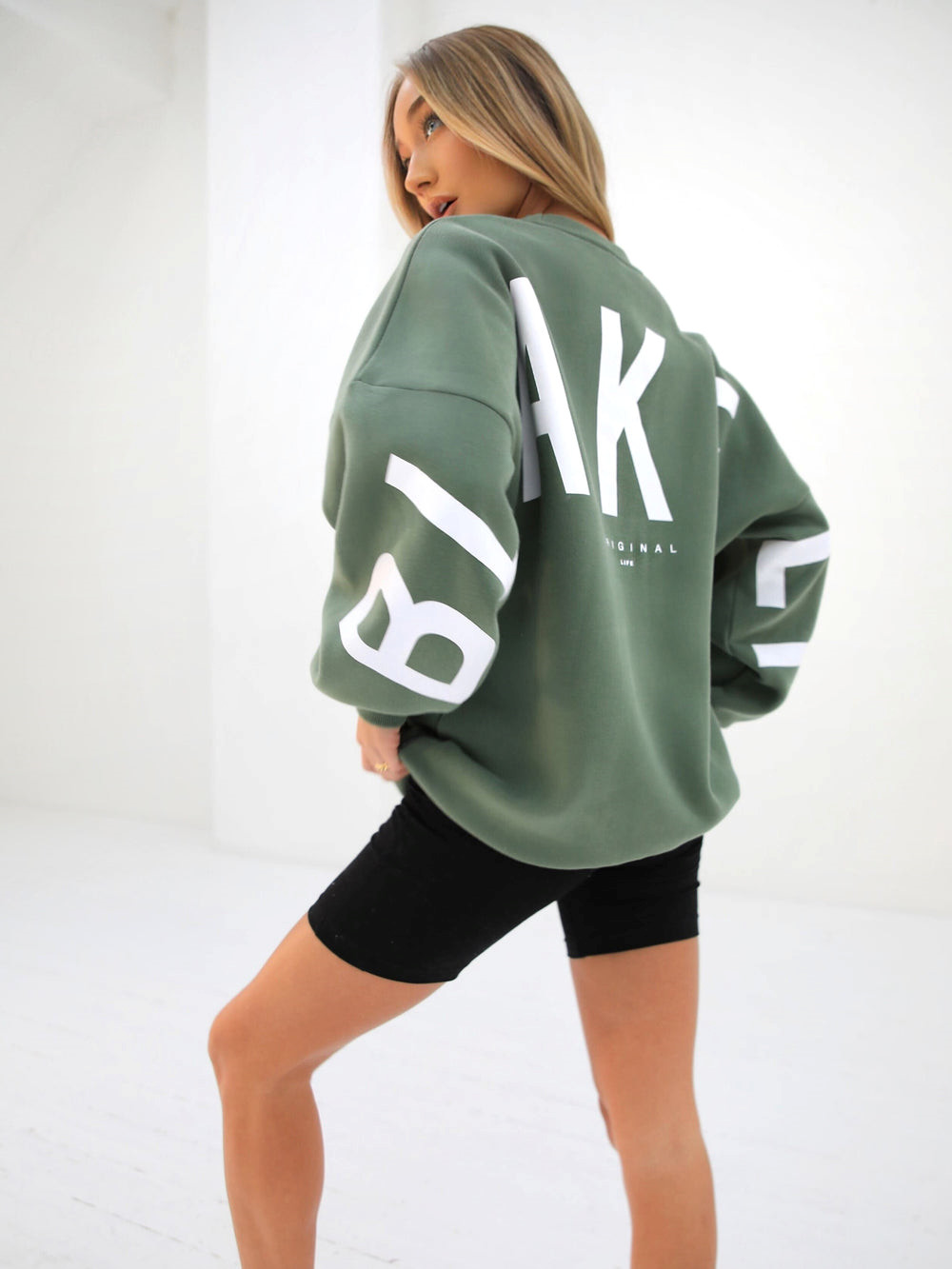 Blakely Isabel Oversized Jumper Verde | UWXOFG038