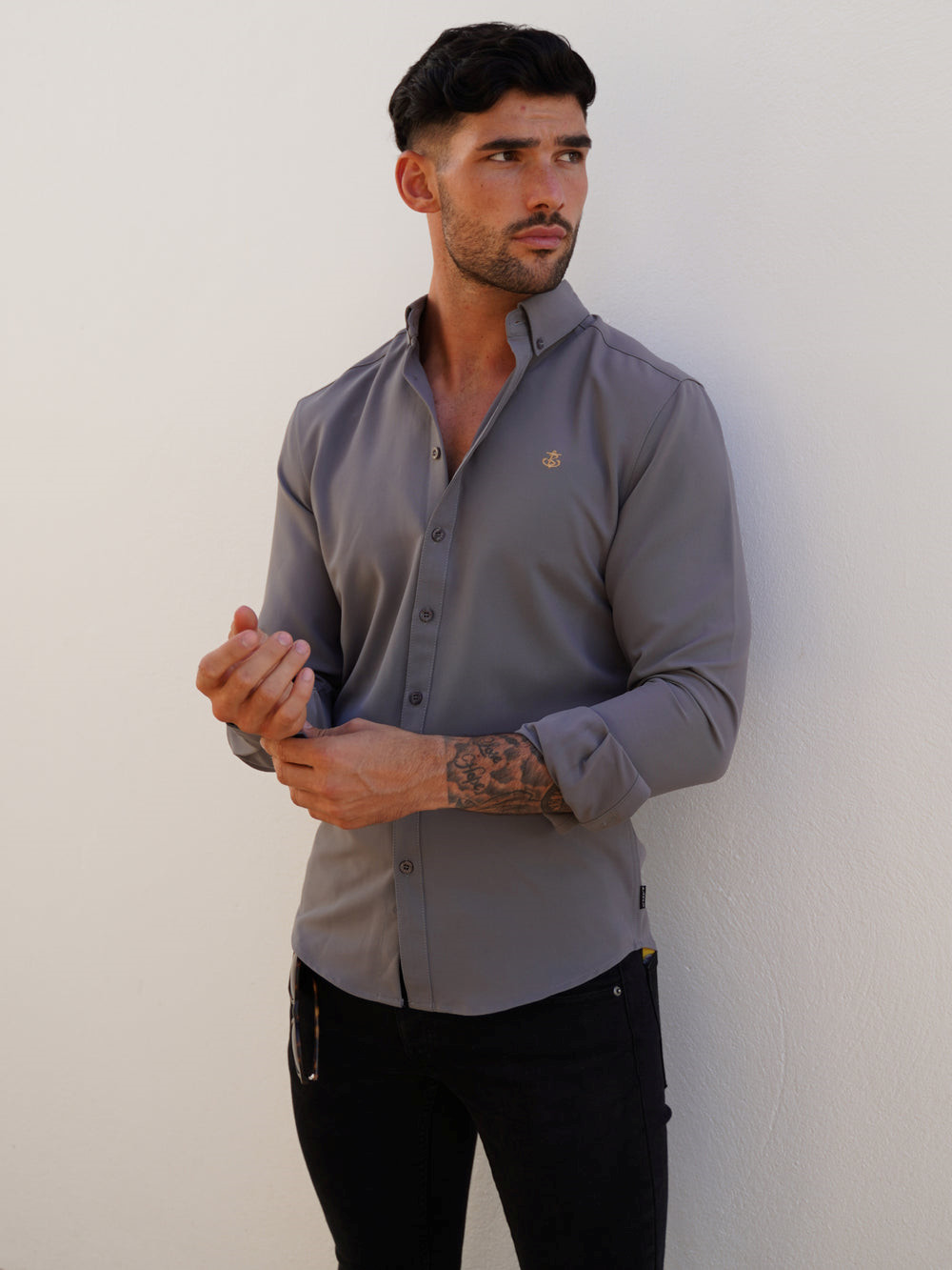 Blakely Jenson Shirt Gris | CSQPYN508