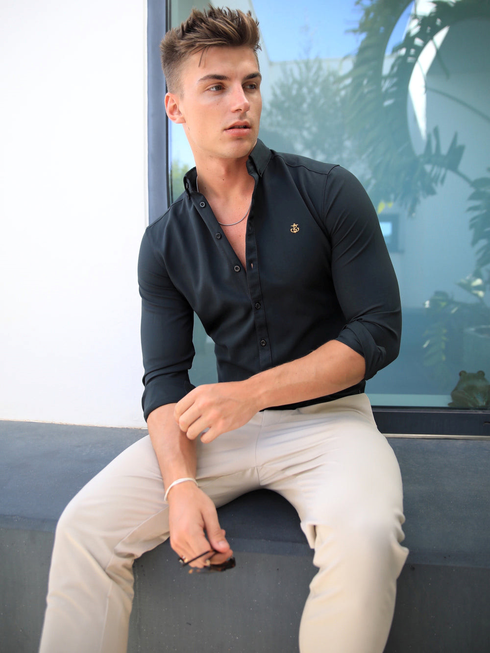 Blakely Jenson Shirt Verde Oscuro | ZKVFBQ169