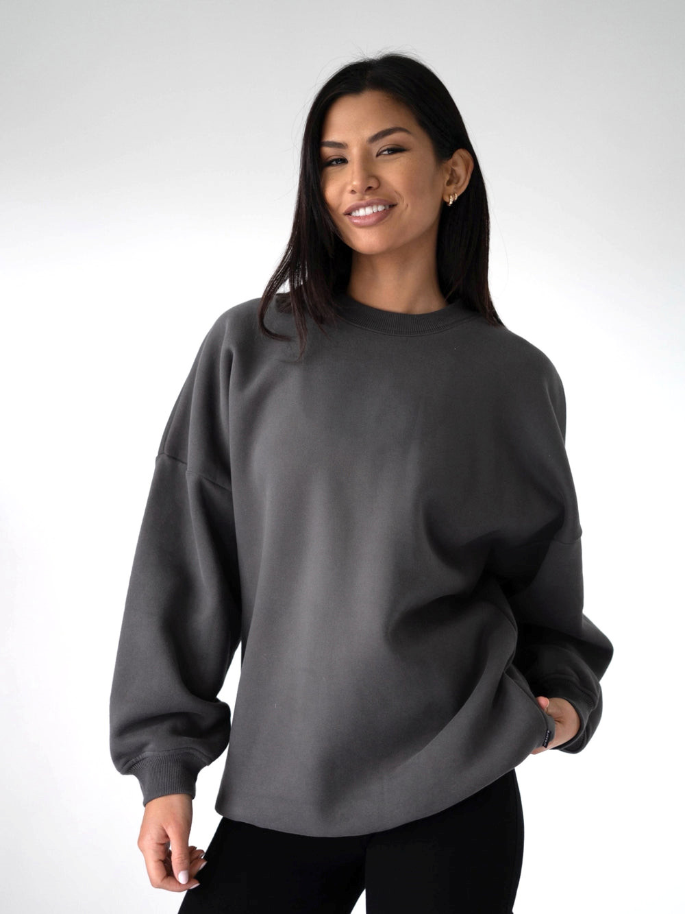 Blakely LAX Isabel Oversized Jumper Charcoal | QRYEFB769