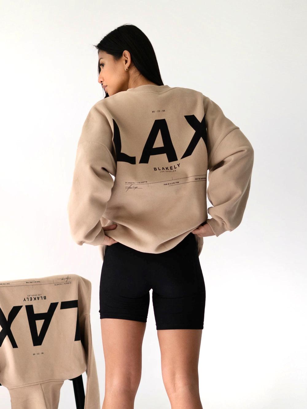 Blakely LAX Isabel Oversized Jumper Tan | CVFOHL093
