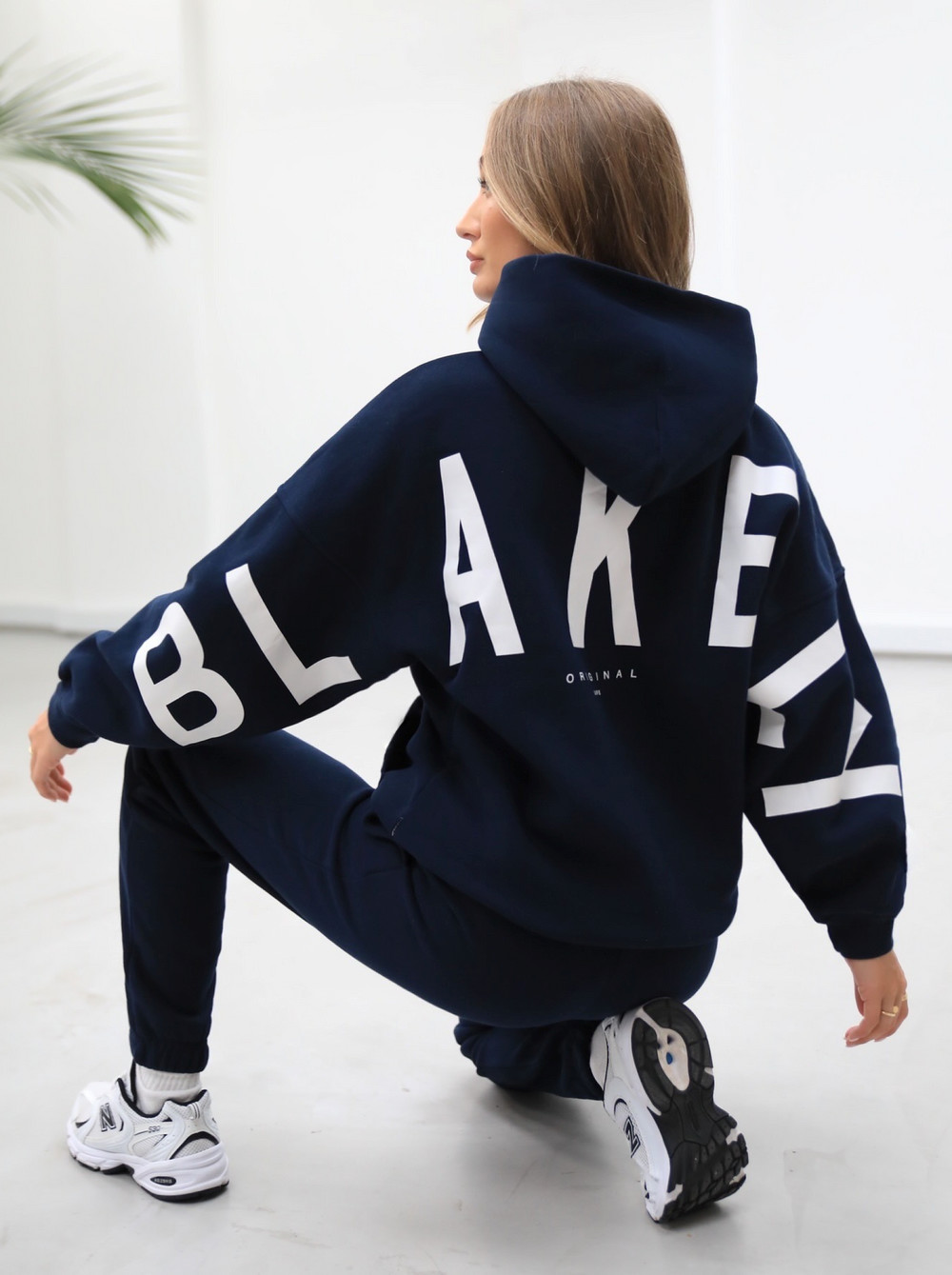 Blakely Life & Style Isabel Oversized Hoodie Azul Marino Azules | VFNCLW632