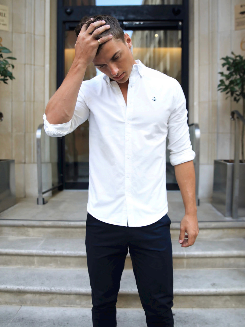 Blakely Lisbon Shirt Blancas | QIGLRT802