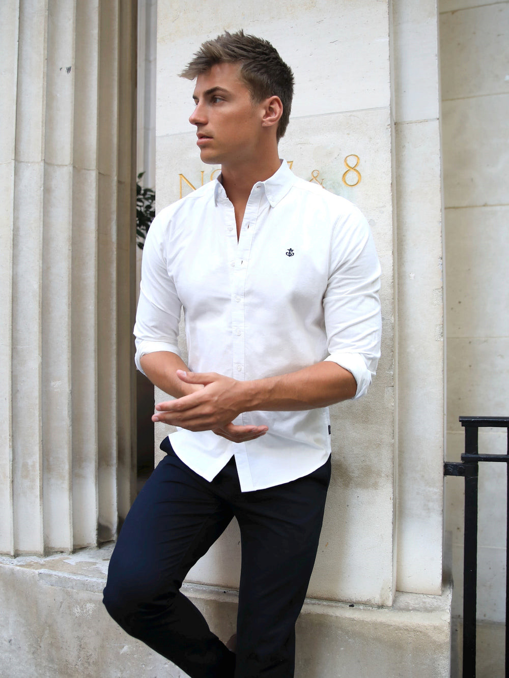 Blakely Lisbon Shirt Blancas | QIGLRT802