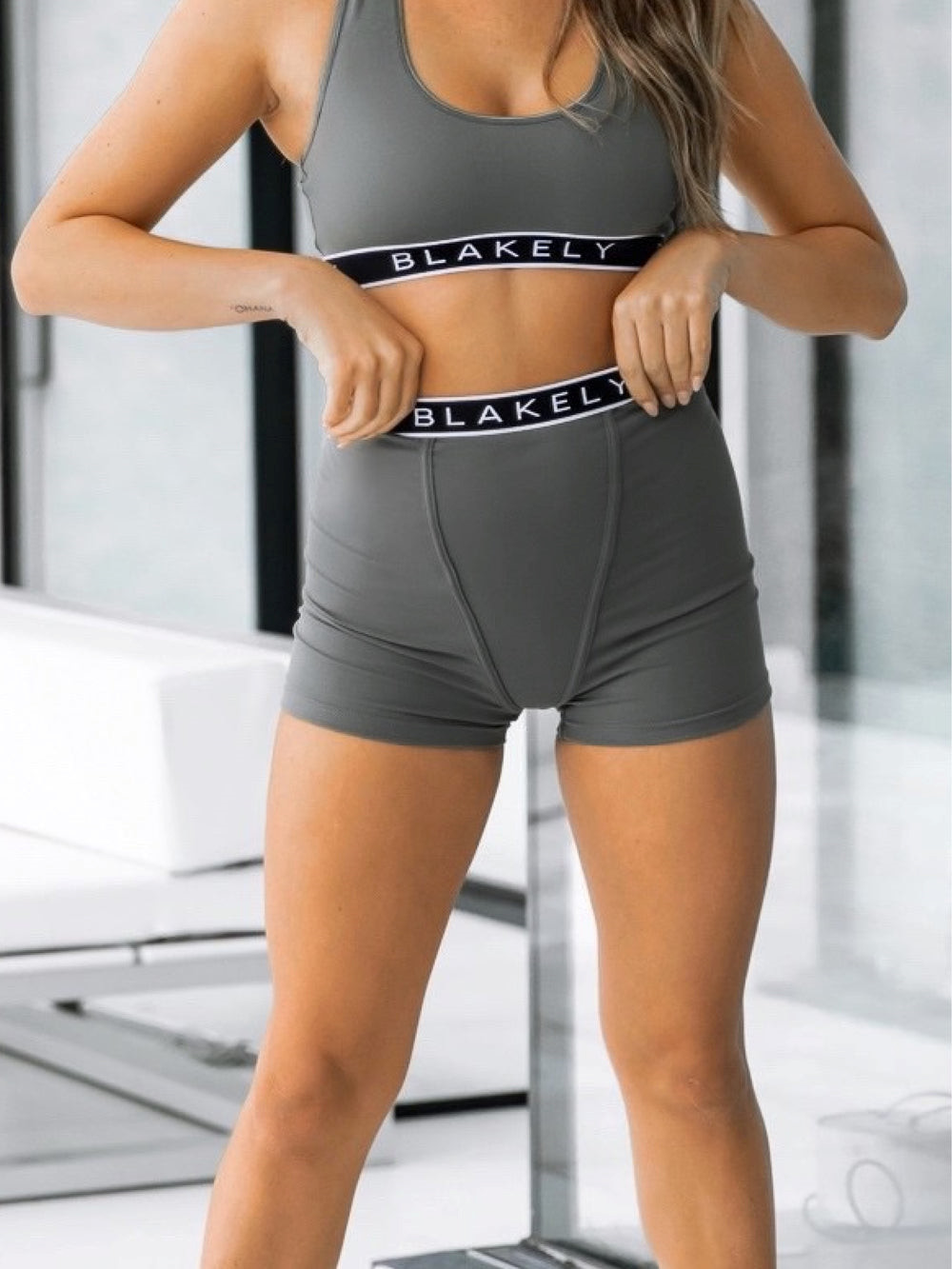 Blakely Lola Boyfriend Shorts Charcoal | XPYUHC813